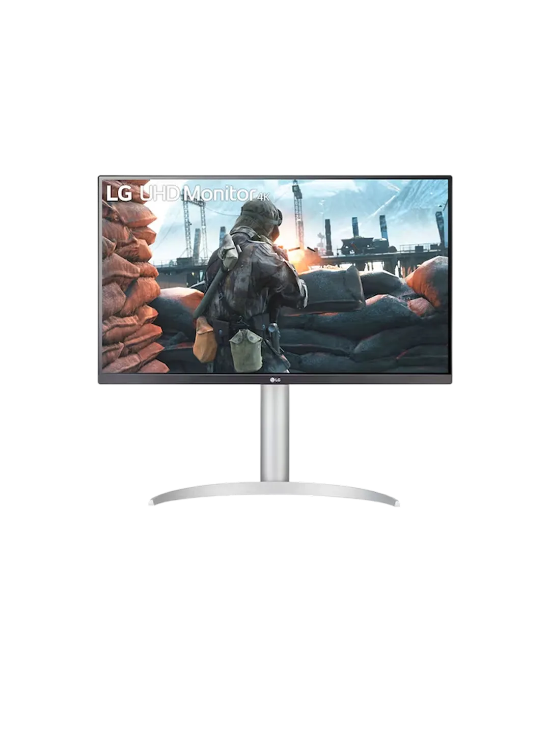 LG - 27 27UP650K-W 4K Monitor, IPS, 5mc, 60Hz, UHD (3840×2160), HDMI+Display Port , DisplayHDR™ 400