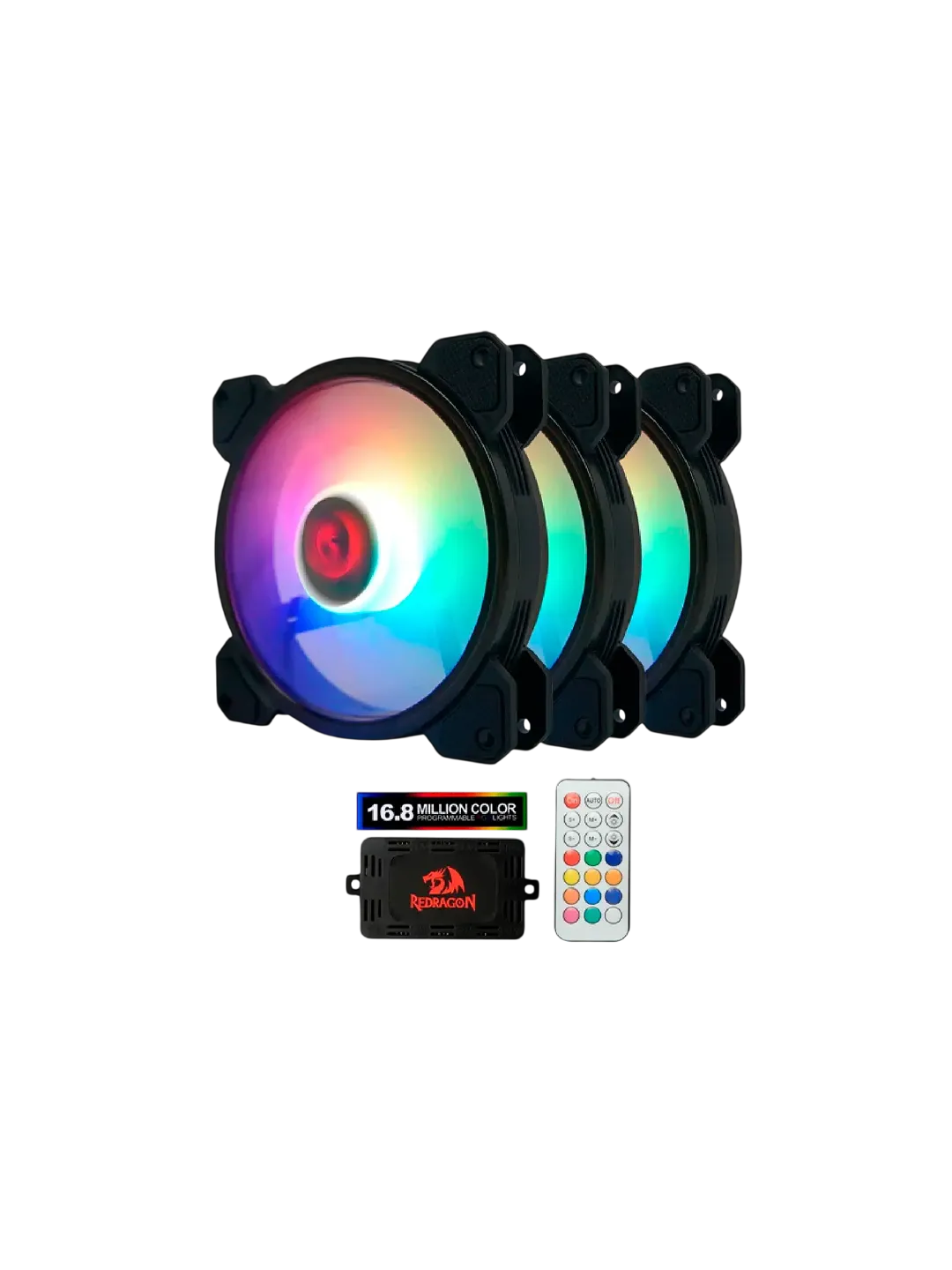 Redragon GC-F009 CPU Kuler, 3 ta ARGB Kuler + Habb + Pult