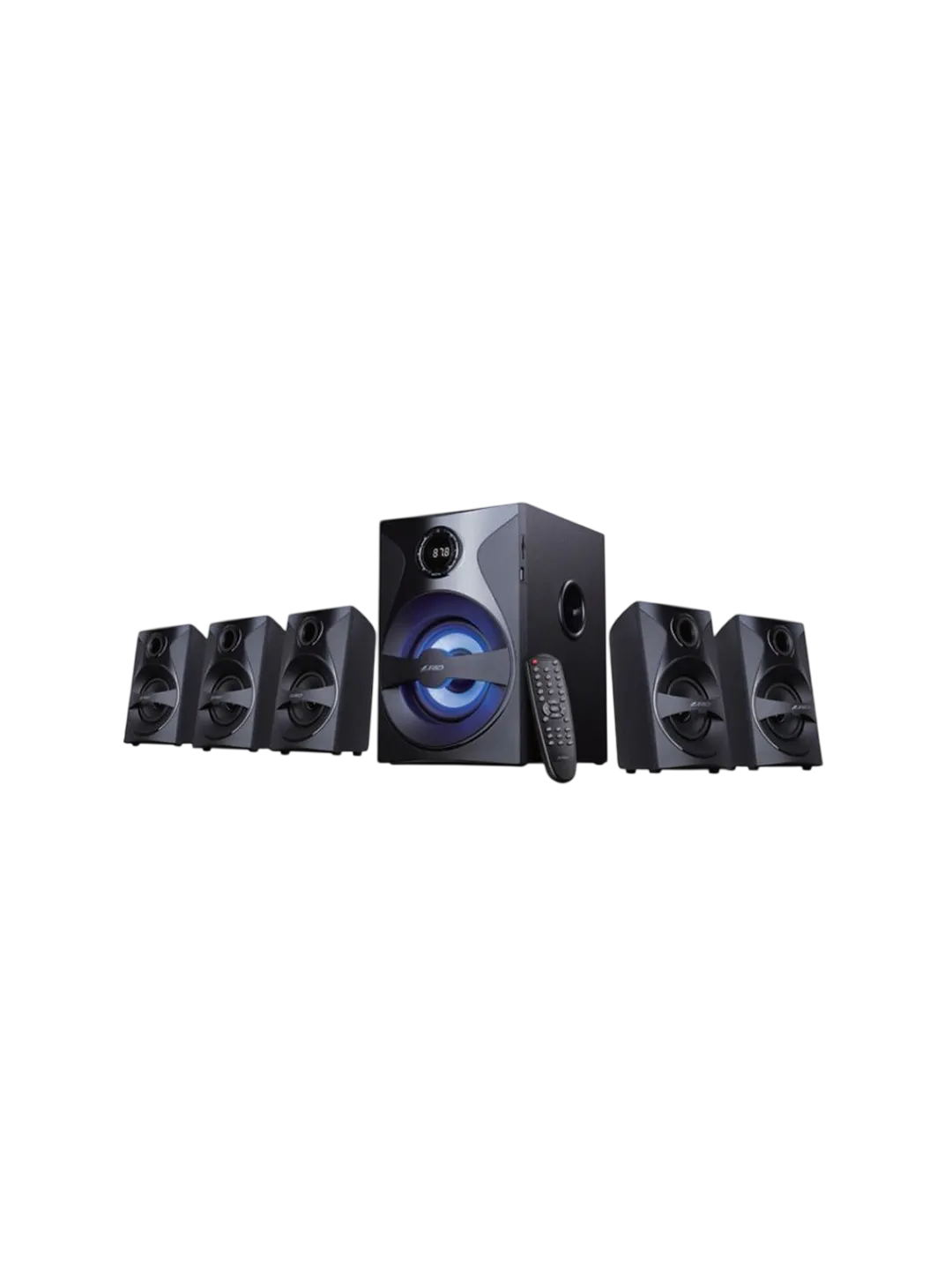 F&D F3800X Akustik tizimi, 2.1 kanalli, 80 Vt, Bluetooth, USB, SD kart o'qish