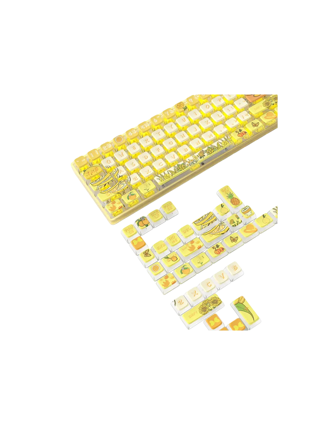 ATTACK SHARK 120 ta PBT Pudding kalit qopqog'i to'plami