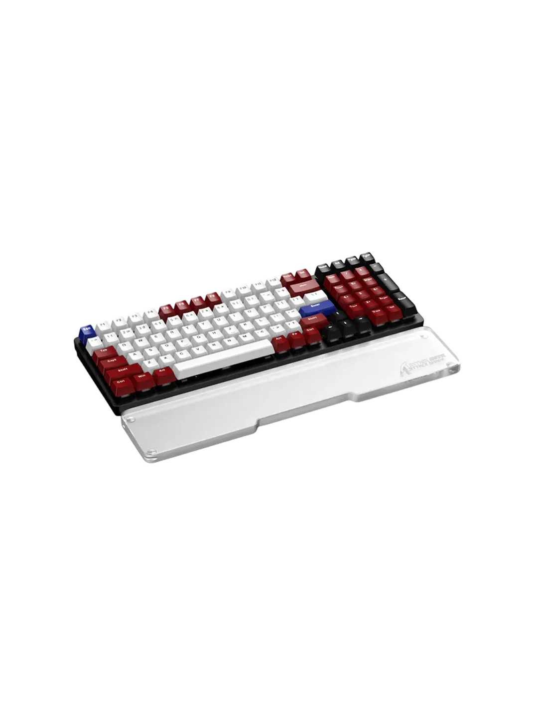 ATTACK SHARK Acrylic Wrist Rest 98 Keys - Akustik klaviatura uchun akril bilak qo'yqichi