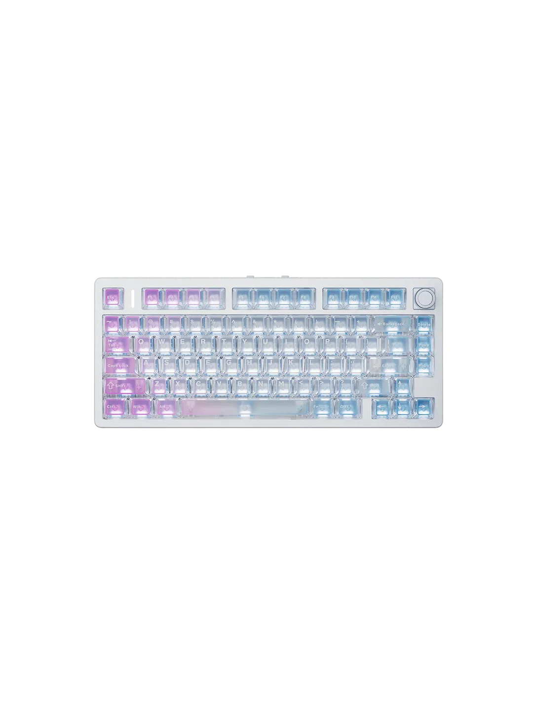 VGN N75 V2 Wireless RGB Mexanik Klaviatura Pushti Ko'k Gradient