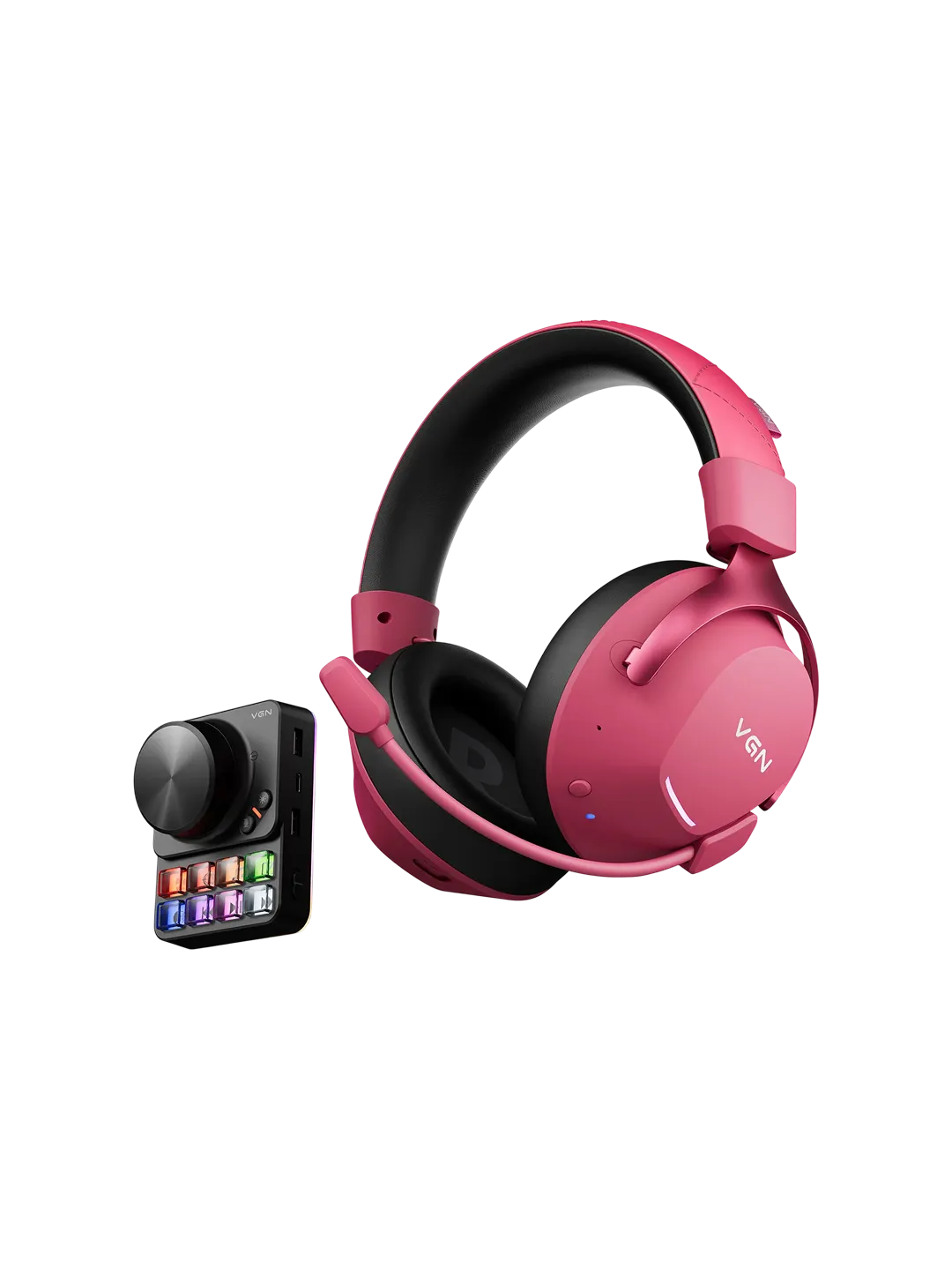 VGN Siren V2 Pro Max Rose Red o'yin quloqchinlari