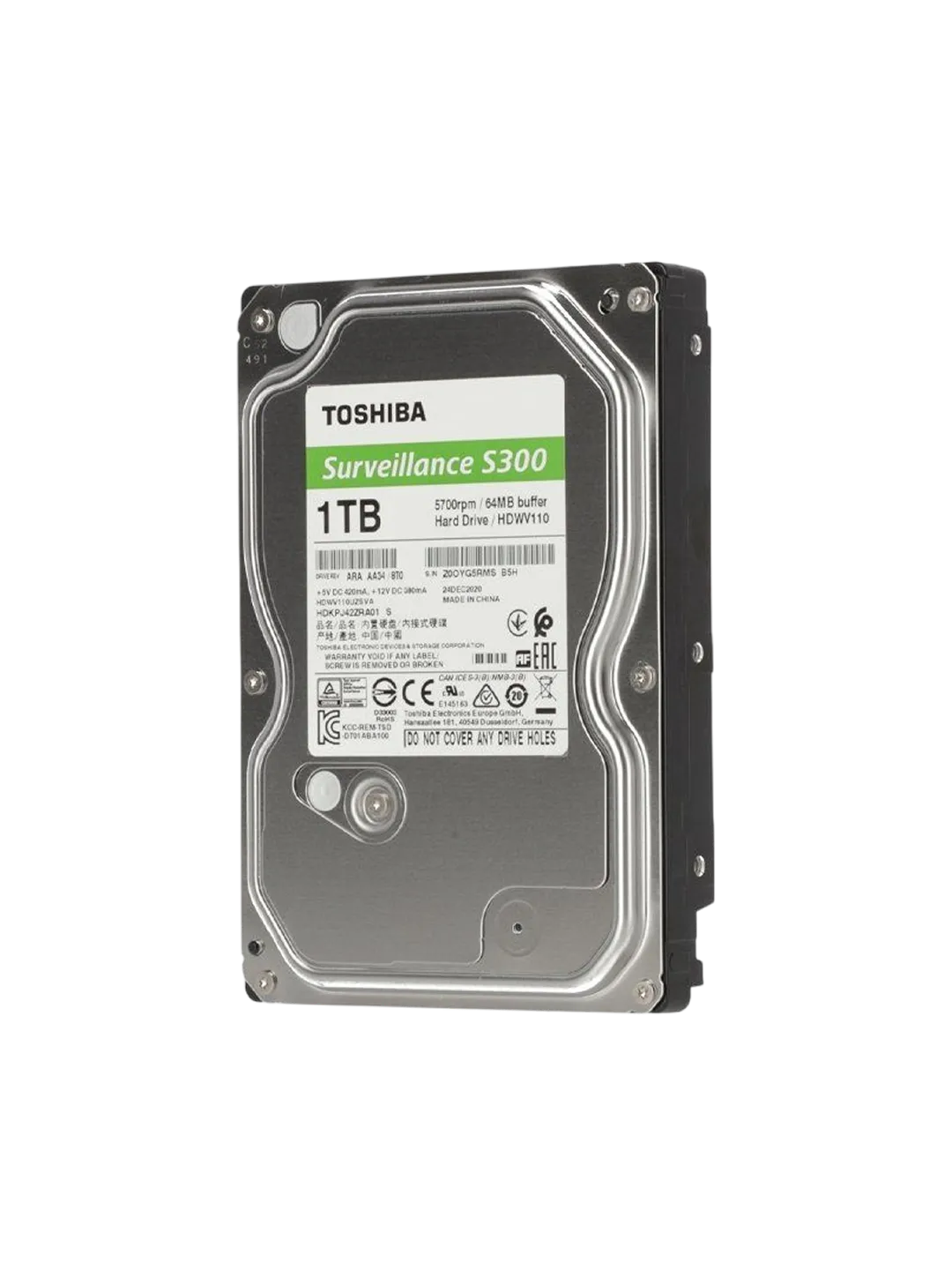 HDD 1TB Toshiba Surveillance S300 HDWV110UZSVA
