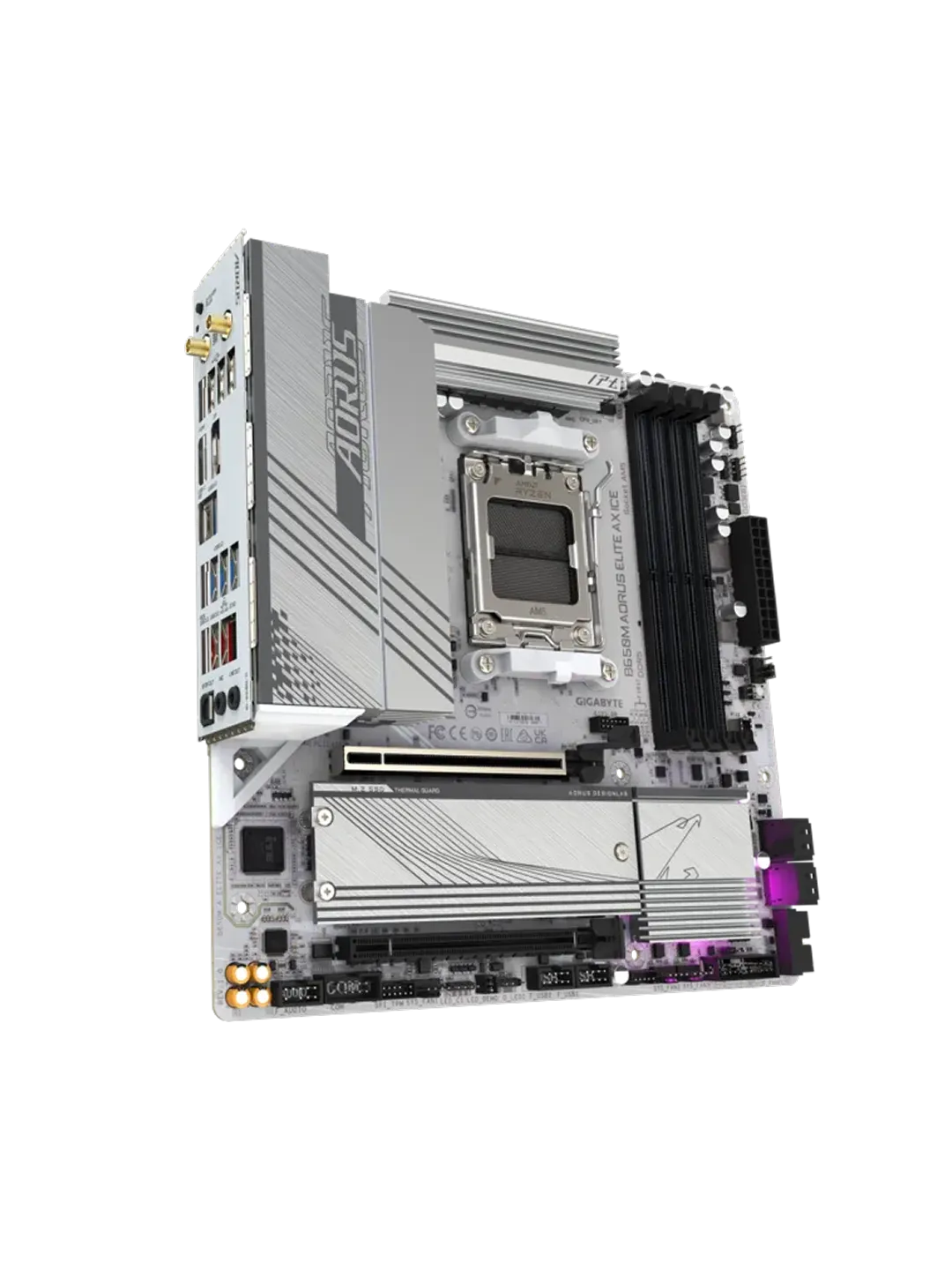 Gigabyte B650M AORUS ELITE AX ICE — 2