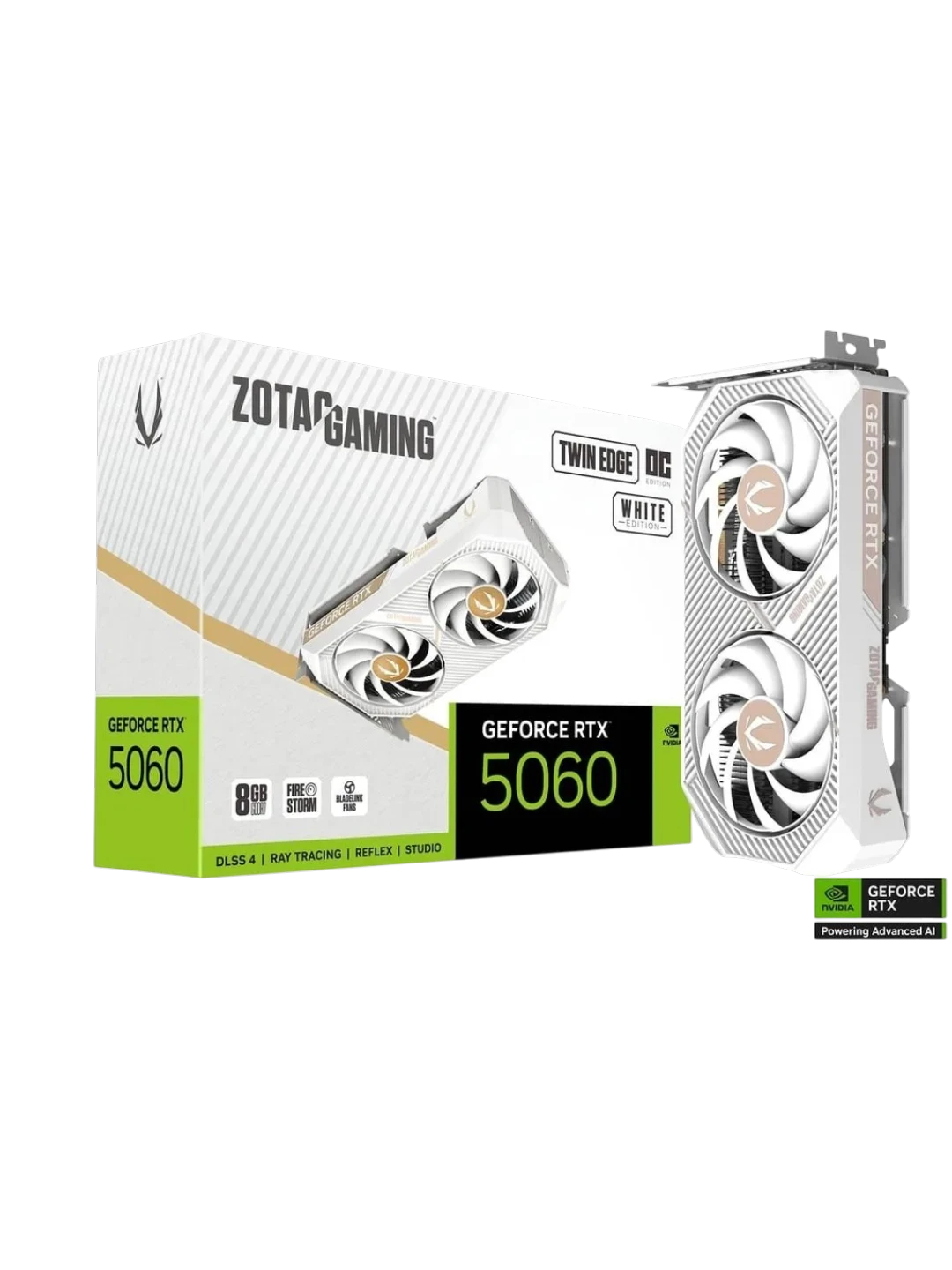 Zotac - 8GB GeForce RTX5060 TWIN EDGE OC WHITE GDDR7 — 3