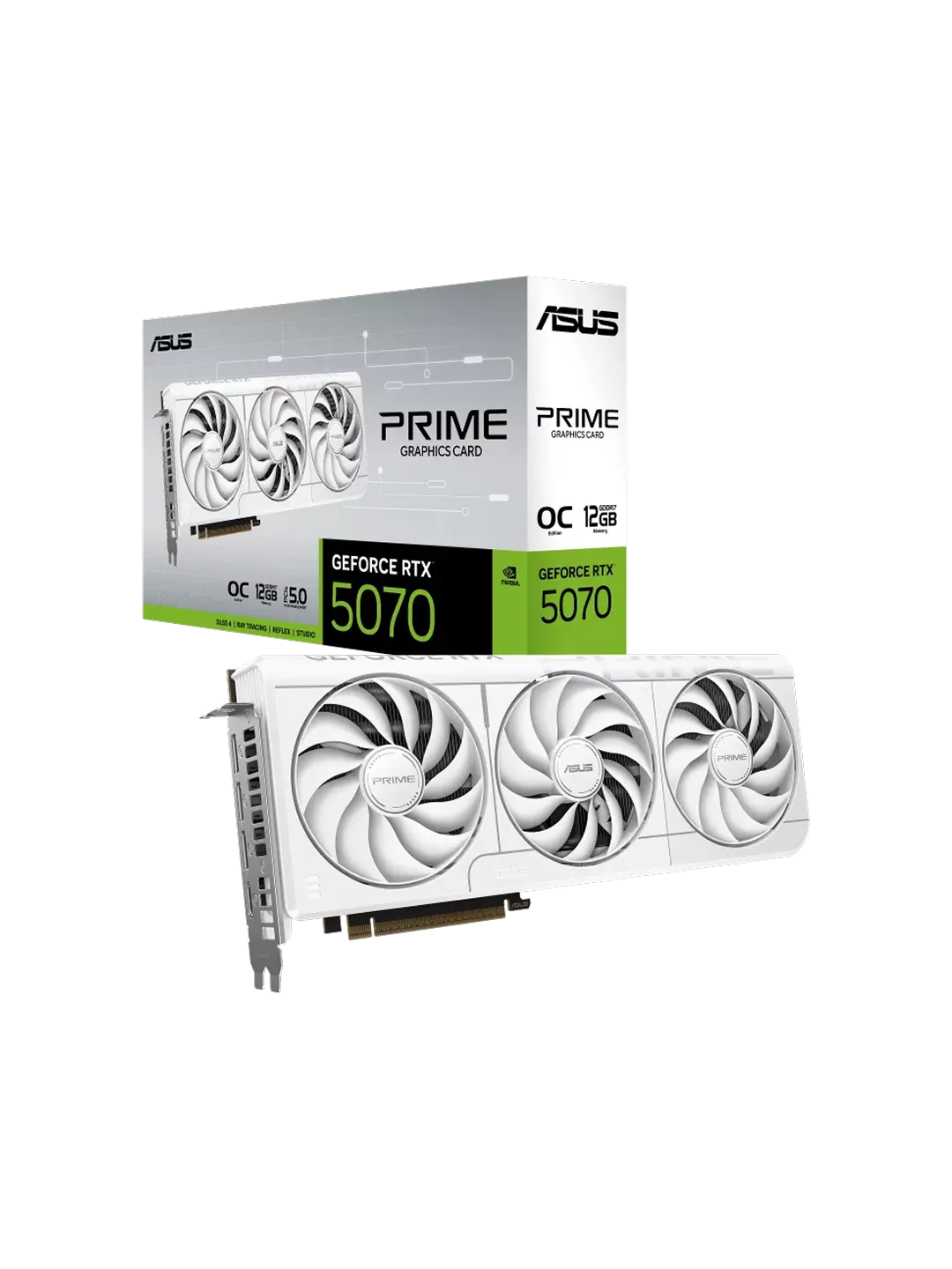 ASUS - 12GB GeForce RTX5070 PRIME WHITE OC GDDR7 — 4