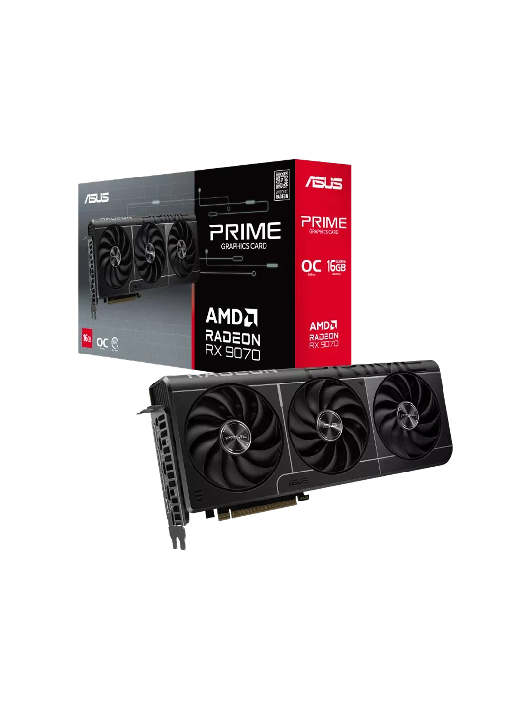 ASUS - 16GB Radeon RX9070 Prime OC Edition GDDR6 — 4