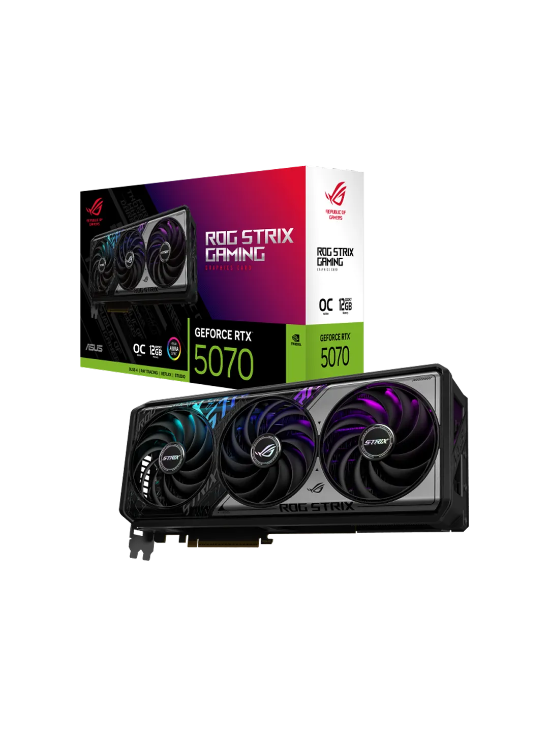 ASUS - 12GB GeForce RTX5070 ROG STRIX GAMING OC GDDR7 — 4