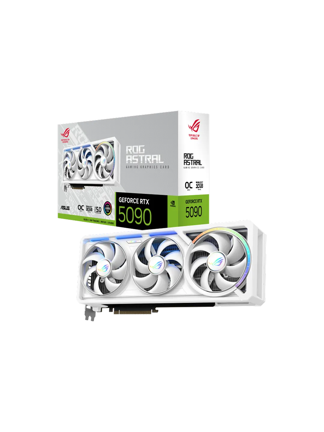 ASUS - 32GB GeForce RTX5090 ROG ASTRAL WHITE OC — 4