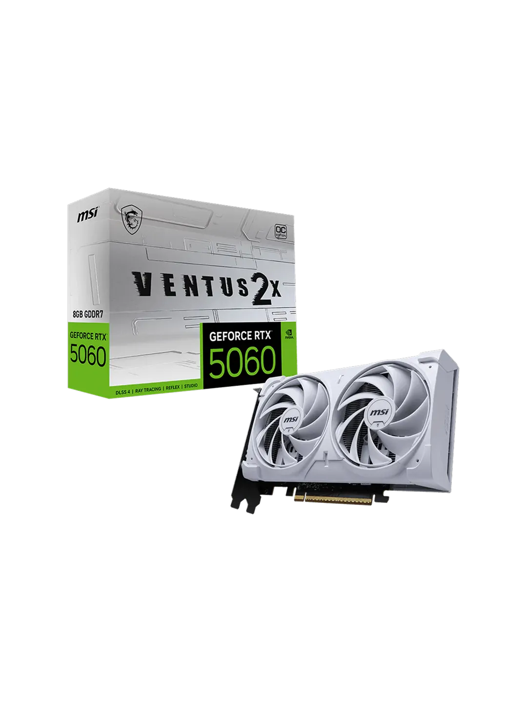 MSI - 8GB GeForce RTX5060 VENTUS 2X WHITE — 4