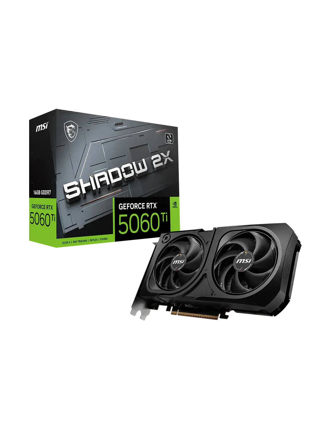MSI - 16GB GeForce RTX5060Ti SHADOW 2X PLUS — 4
