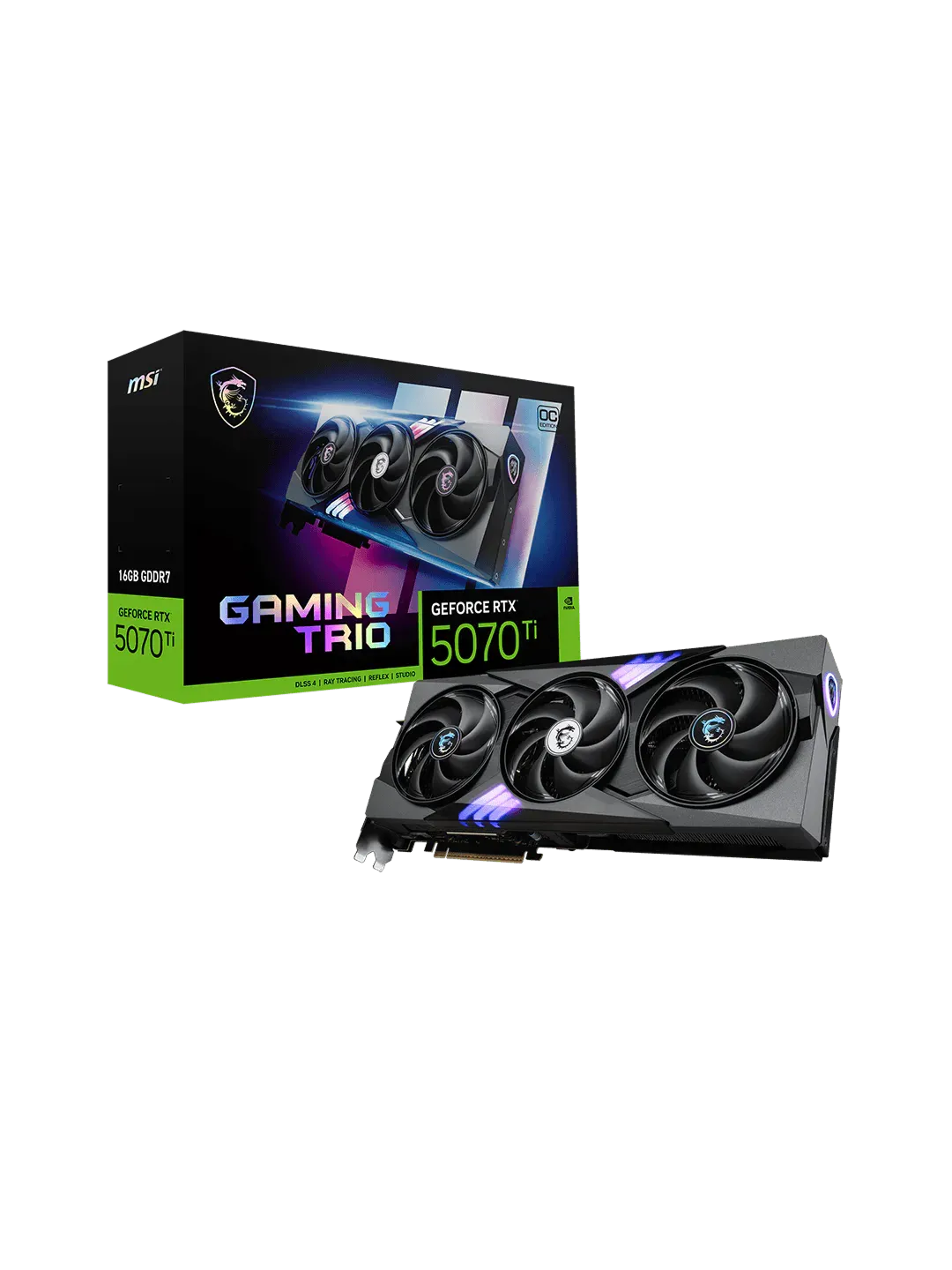 MSI - 16GB GeForce RTX5070Ti GAMING TRIO OC — 4