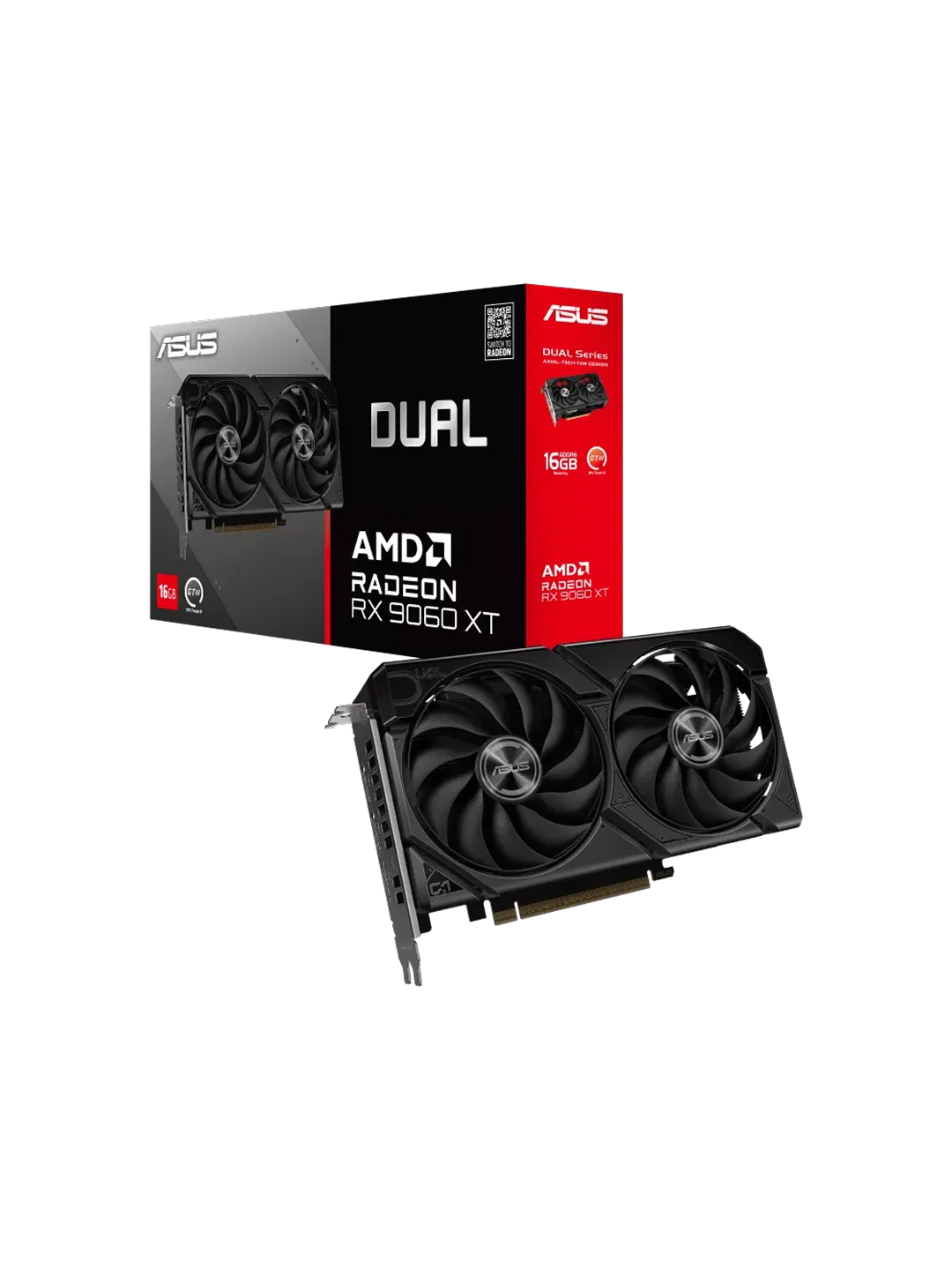 ASUS - 16GB Radeon RX9060XT DUAL GDDR6 — 4