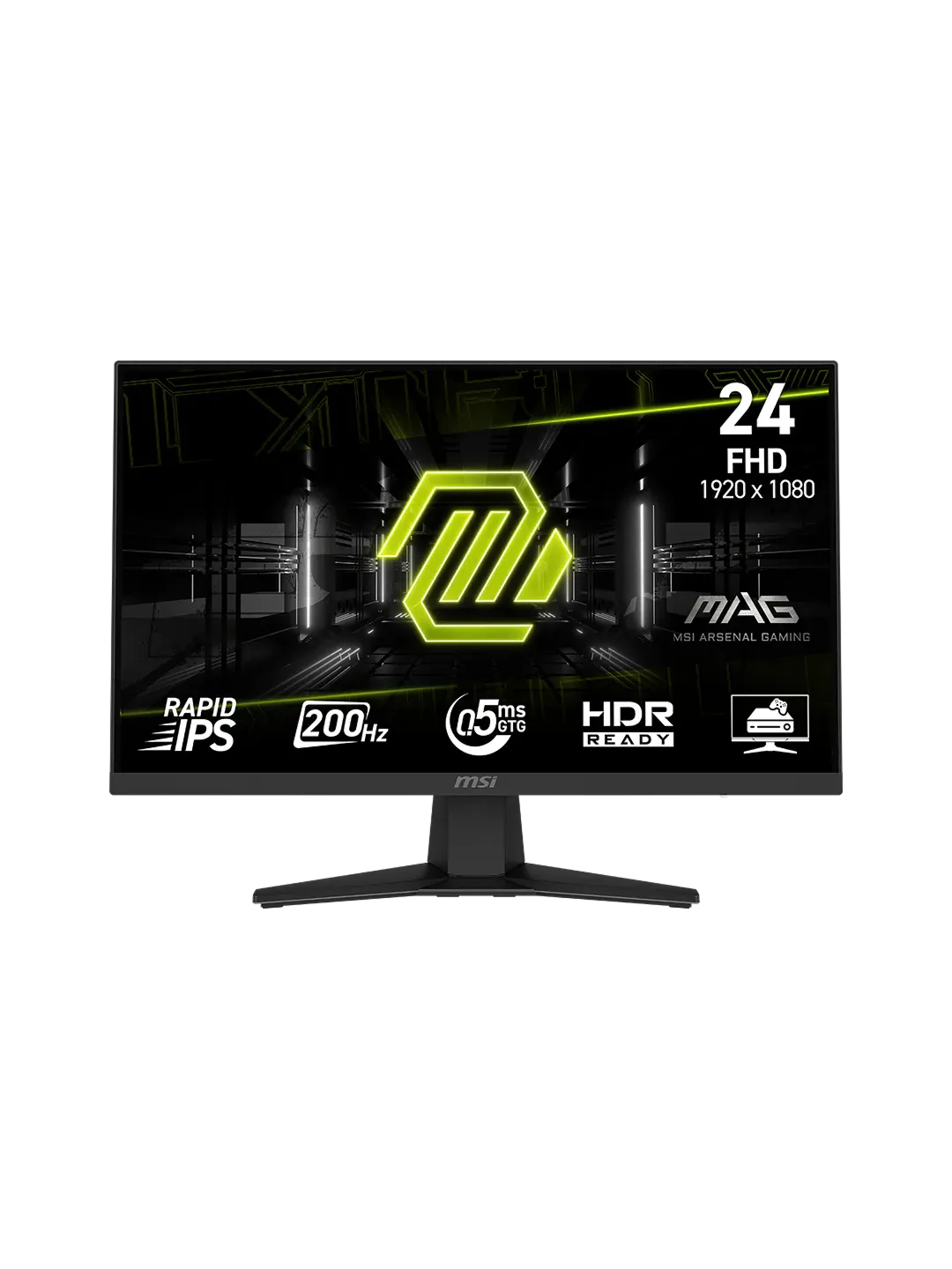 MSI - 24 MAG 244F Gaming Monitor, IPS, 0,5mc, 200hz, FHD (1920x1080), HDMI+DP, Black