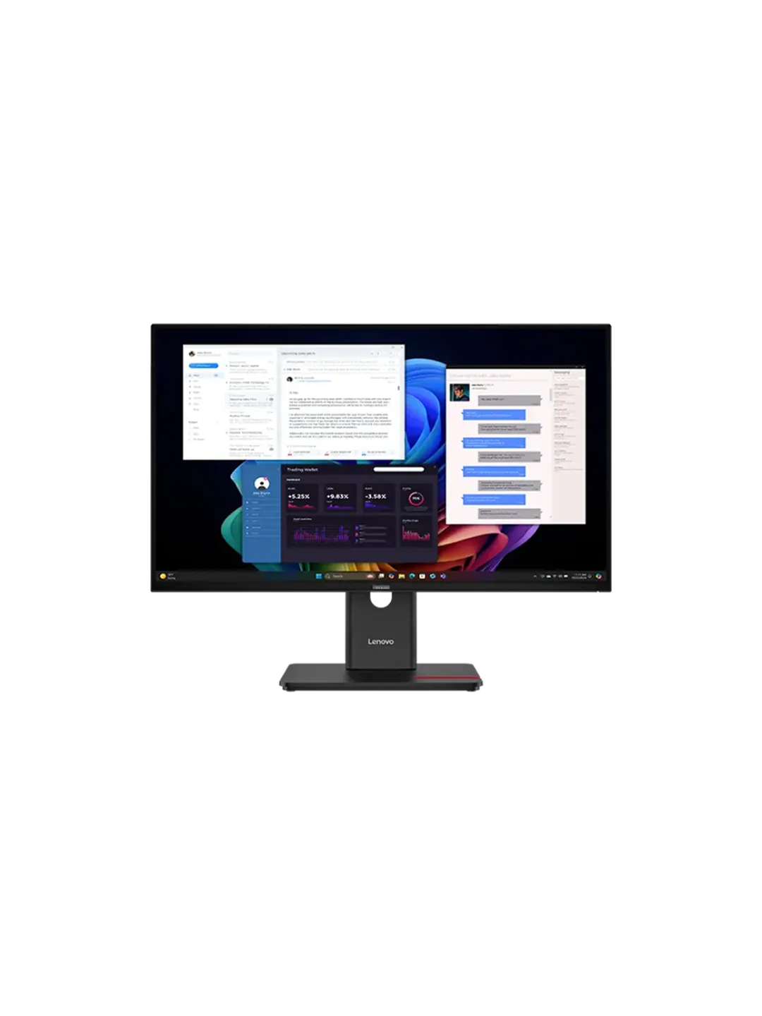 Lenovo - 27 ThinkVision T27UD-40, IPS WLED, 60Hz, 4mc, UHD (3840x2160) 4K, HDMI+DP+TypeC, Tilt, Swivel, Pivot, HAS, Eclipse Black