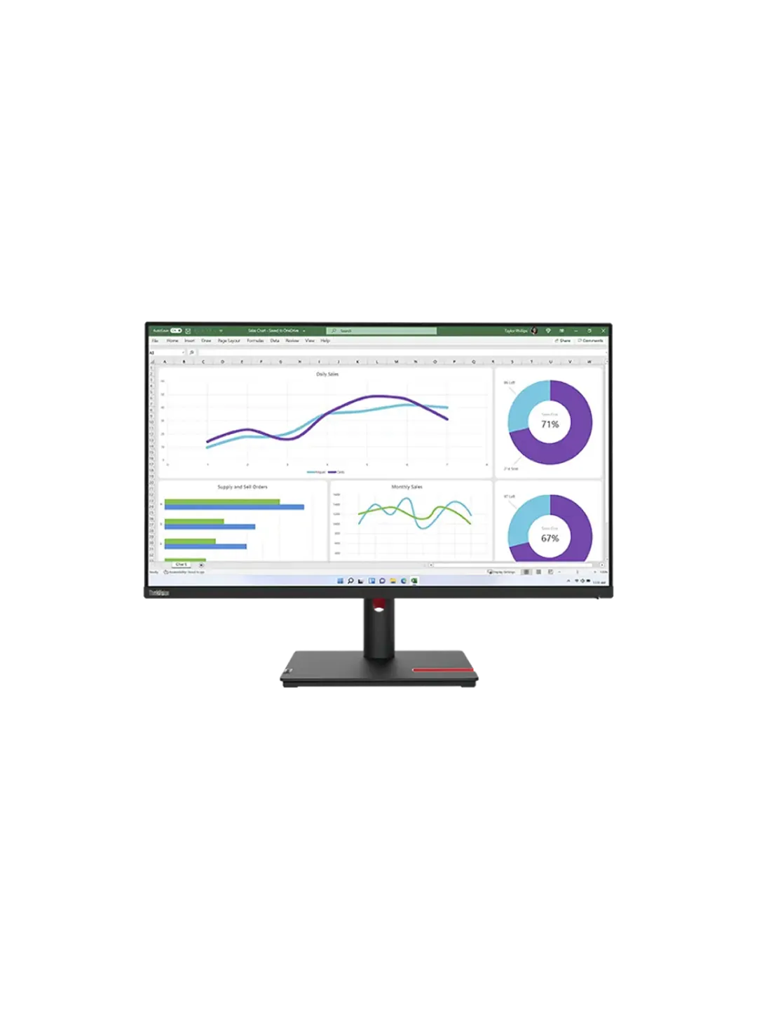 Lenovo - 32 ThinkVision T32H-30, IPS WLED, 60Hz, 4mc, QHD (2560x1440) 2K, HDMI+DP+TypeC, Tilt, Swivel, Pivot, HAS, Eclipse Black