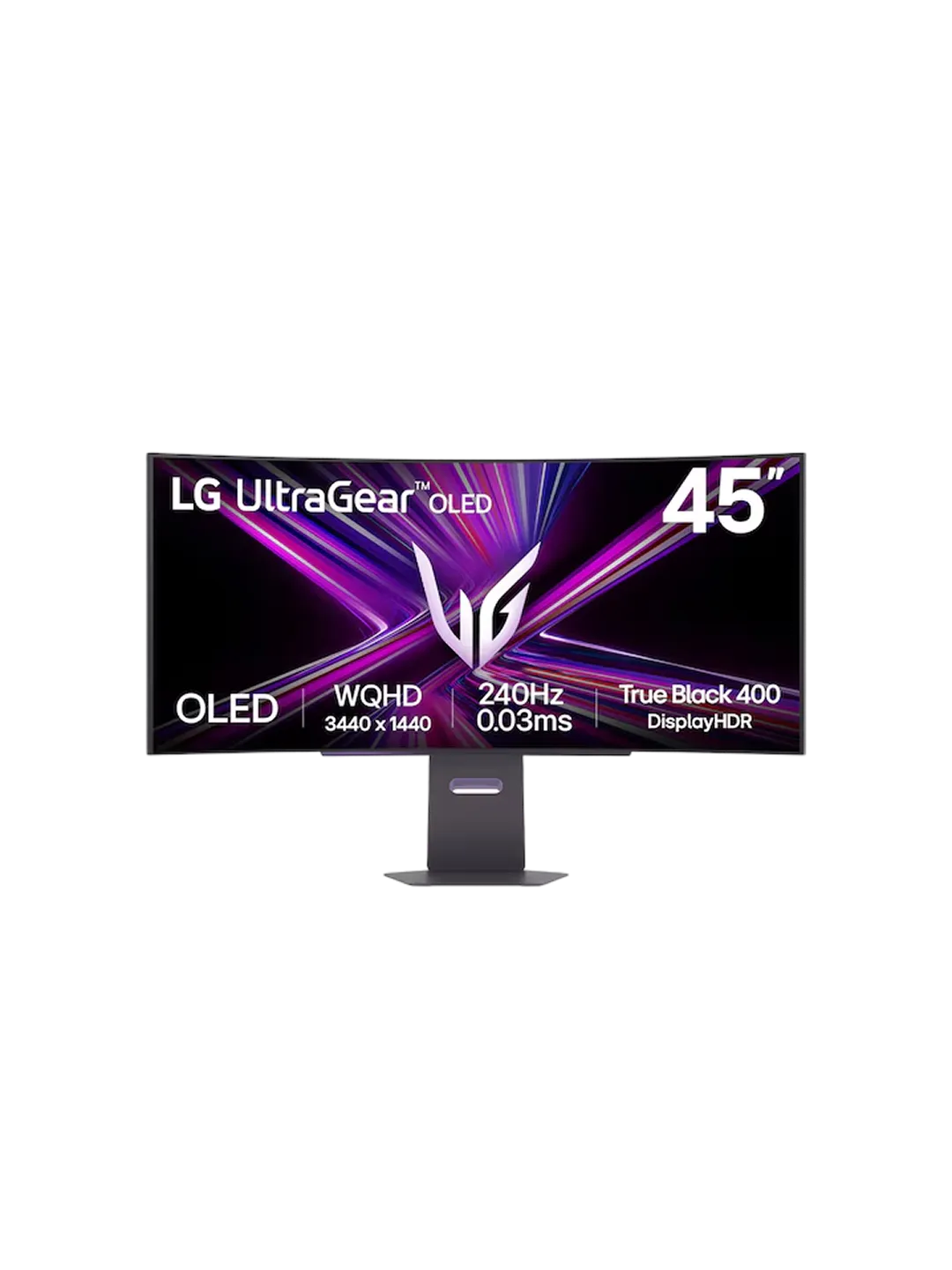 LG - 45 45GX900A-B UltraGear Curved Monitor, OLED, 0,03mc, 240Hz, WQHD (3440×1440), HDMI+Display Port+TypeC, NVIDIA® G-SYNC®, AMD FreeSync™