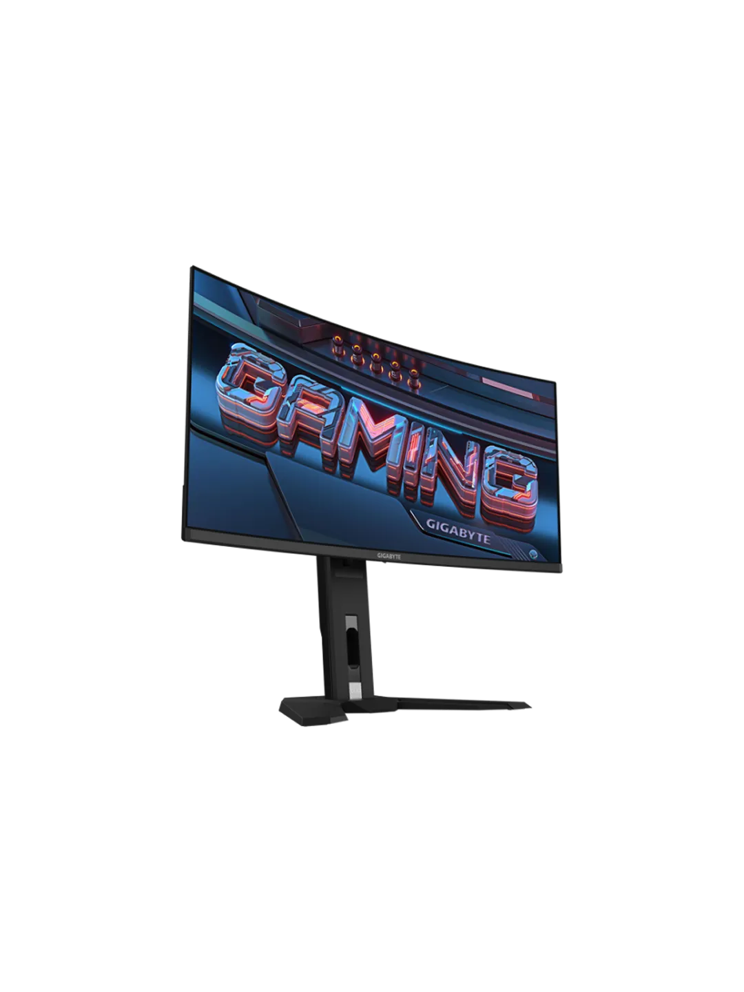 Gigabyte - 34 MO34WQC2 EK Gaming Monitor, QD-OLED, 240hz, 0,03mc, UHD (3440 х 1440), HDMI, DisplayPort, Type C, USB, Black — 3