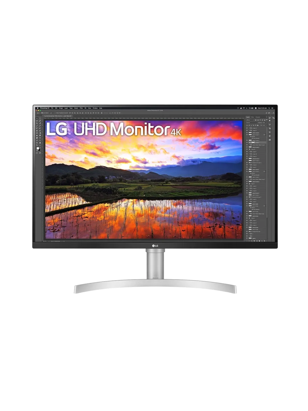 LG - 32 32UN650K-W 4K Monitor, IPS, 5mc, 60Hz, UHD (3840×2160), HDMI+Display Port , DisplayHDR™ 10