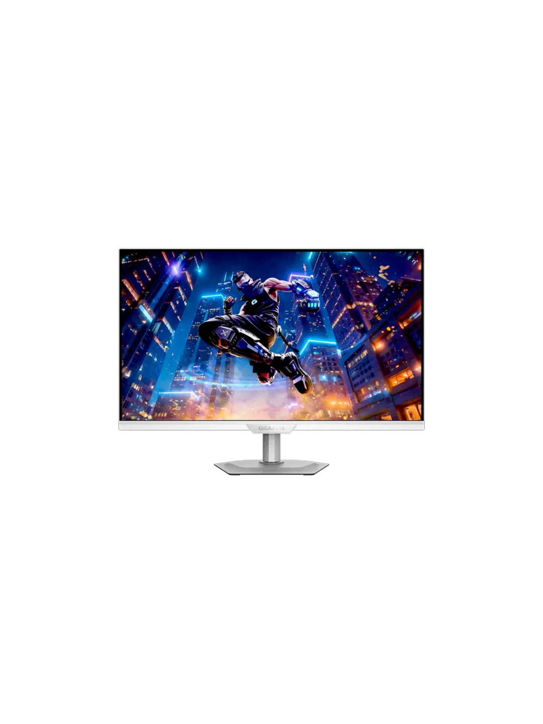 Gigabyte - 27 M27Q2 ICE EK Gaming Monitor, IPS, 200hz, 1mc, QHD (2560х 440), HDMI, DisplayPort, Type-C, USB, White