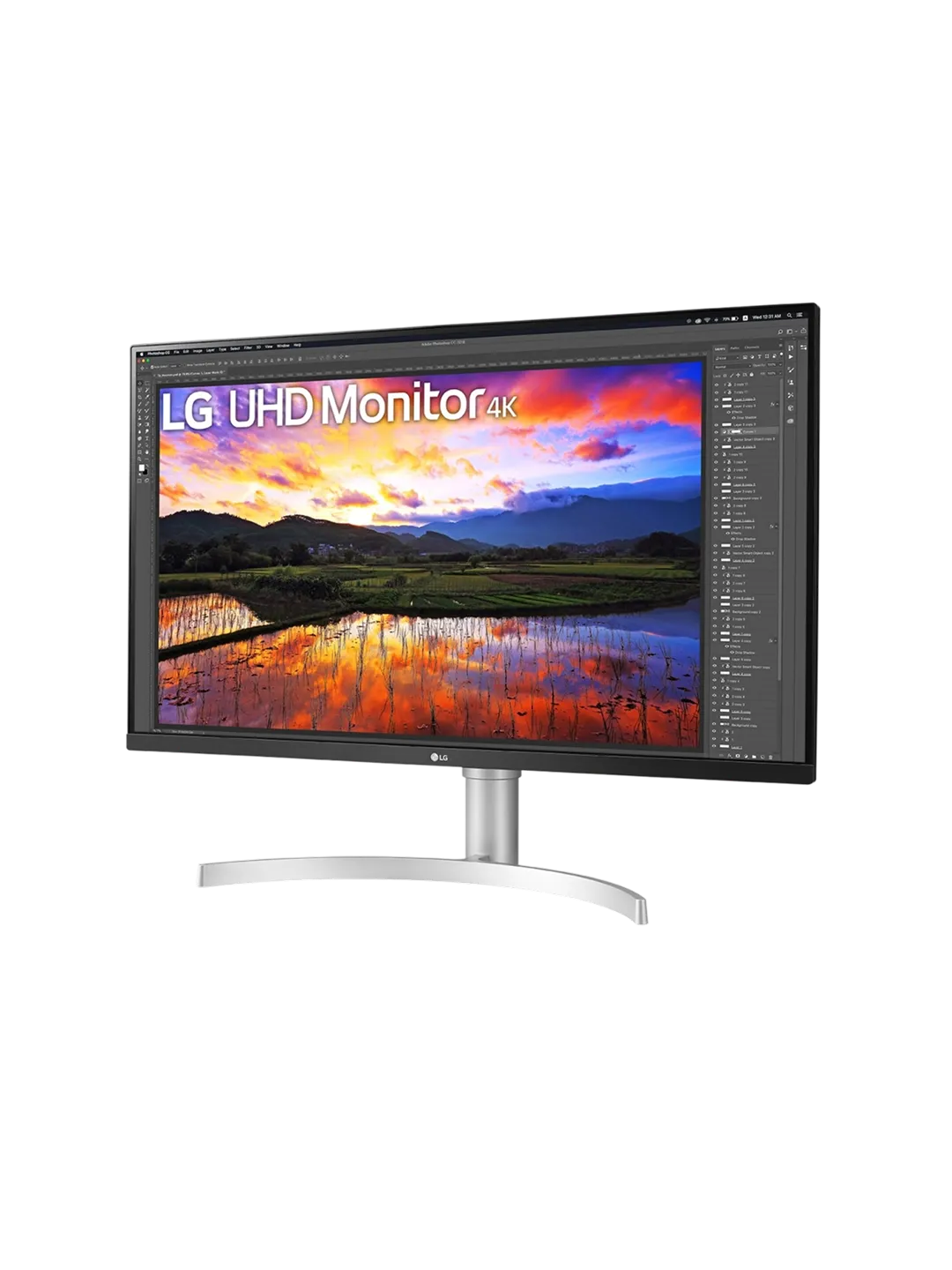 LG - 32 32UN650K-W 4K Monitor, IPS, 5mc, 60Hz, UHD (3840×2160), HDMI+Display Port , DisplayHDR™ 10 — 4