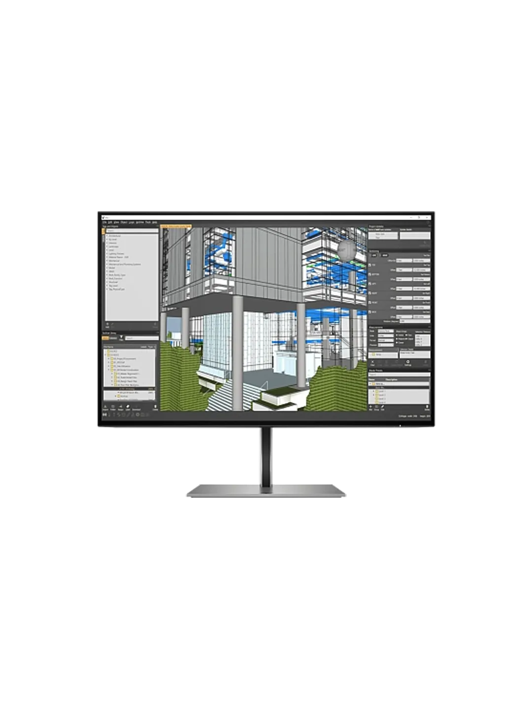 HP - 24 Z24n G3 Monitor, IPS, 4mc, 60Hz, FHD (1920x1080), HDMI, DisplayPort, Silver
