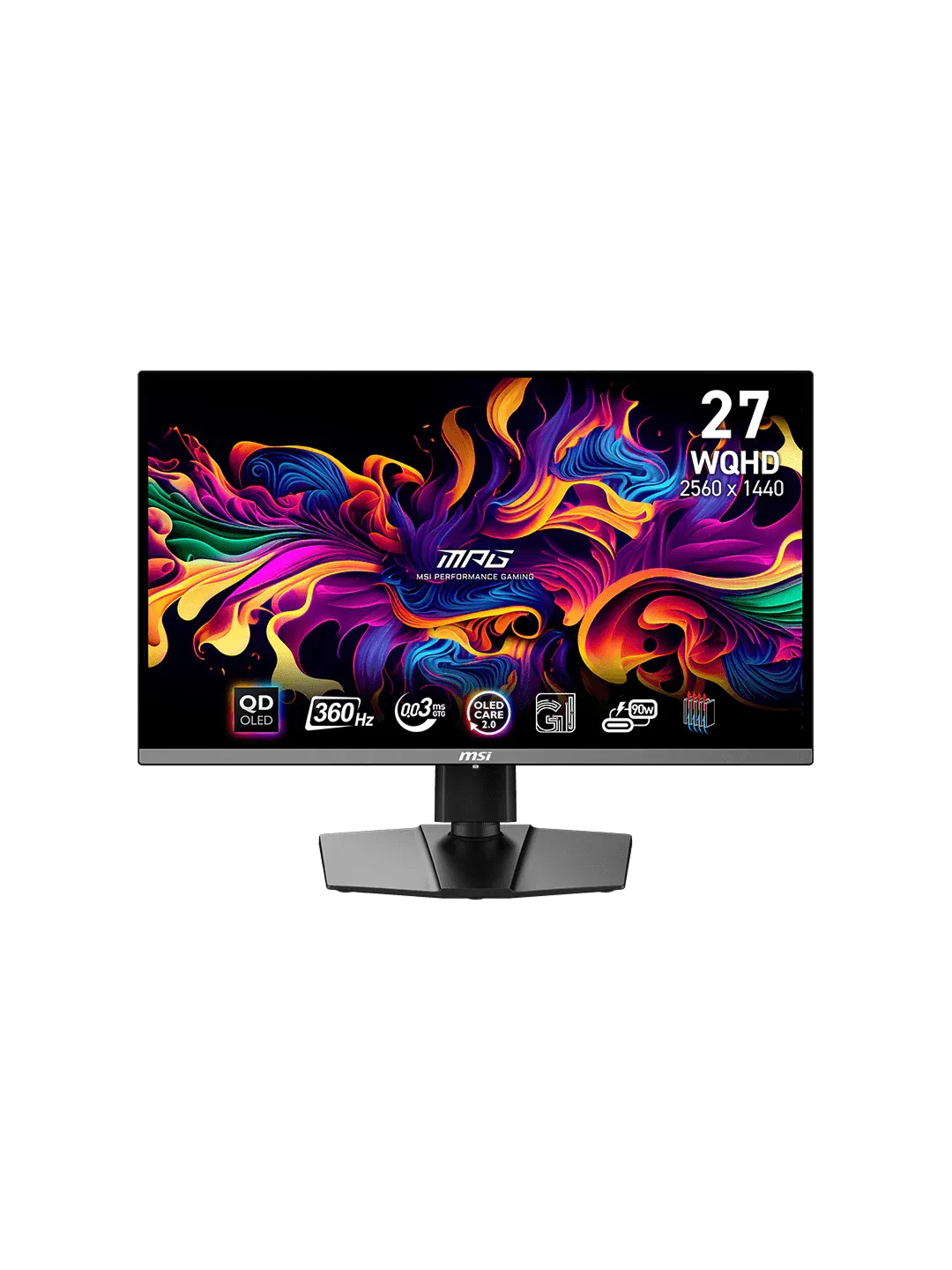 MSI - 27 MPG 271QRX Gaming Monitor, QOLED, 0,03mc, 360hz, WQHD (2560x1440), HDMI+DP+TypeC, Black