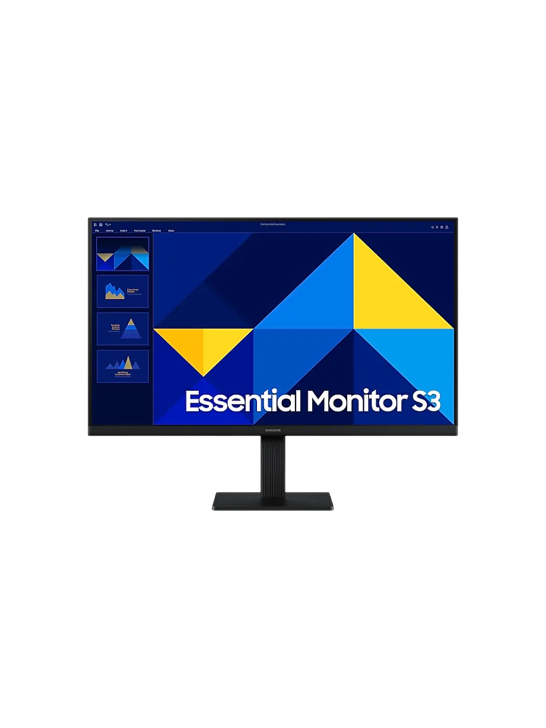 Samsung - 24 LS24D300GAIXCI S3 LED Monitor, IPS, 100Hz, 5mc, FHD (1920x1080), HDMI, DVI, Black