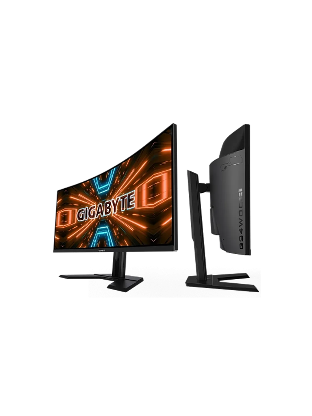 Gigabyte - 34 GS34WQCP-EK Curved Gaming Monitor, VA, 180hz, 1mc, WQHD (3440 х 1440), HDMI, DisplayPort, Black — 3