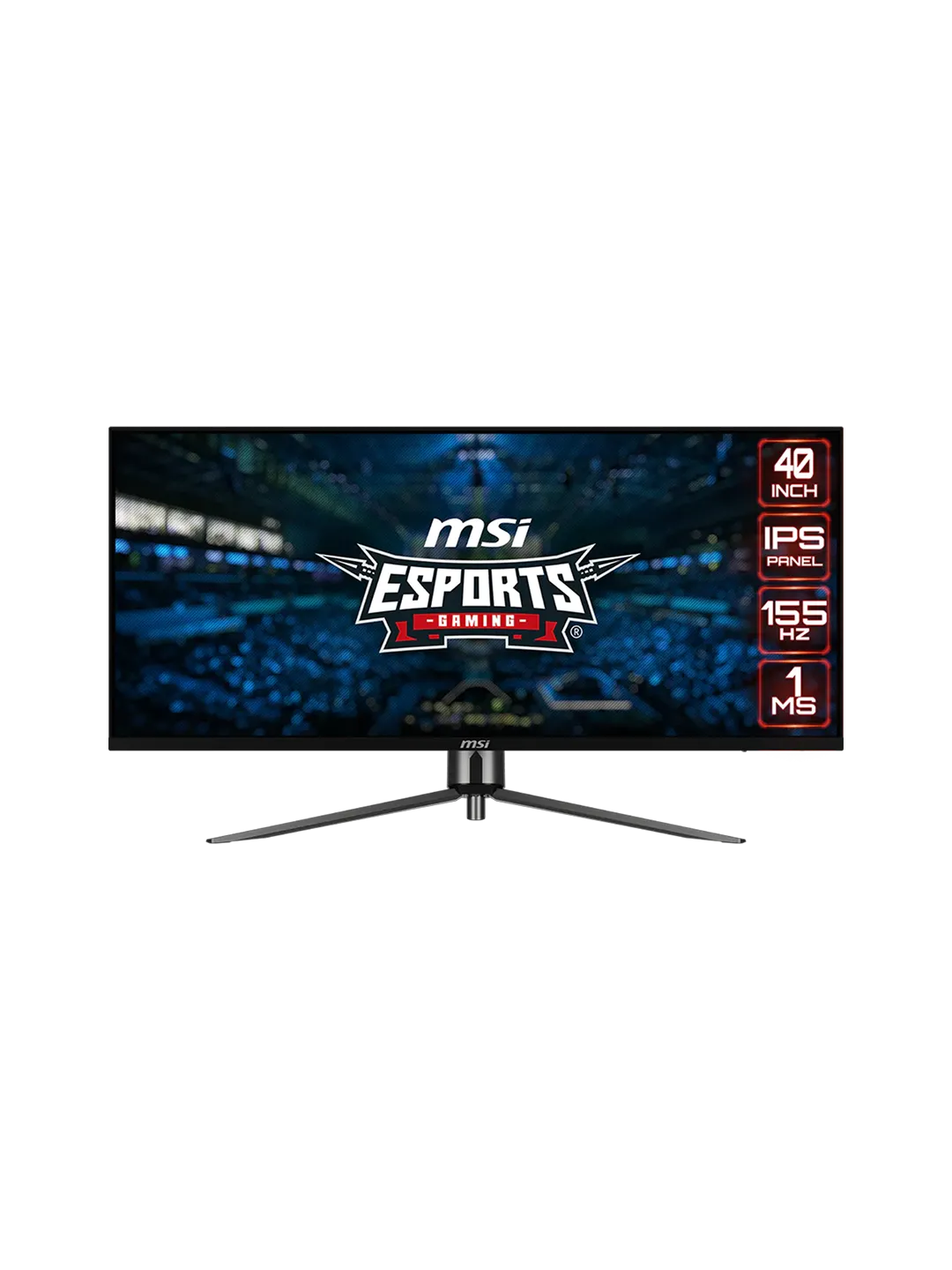 MSI - 40 MAG401QR Gaming Monitor, IPS, 1mc, 155hz, UWQHD (3440x1440), HDMI+DP+TypeC, Black