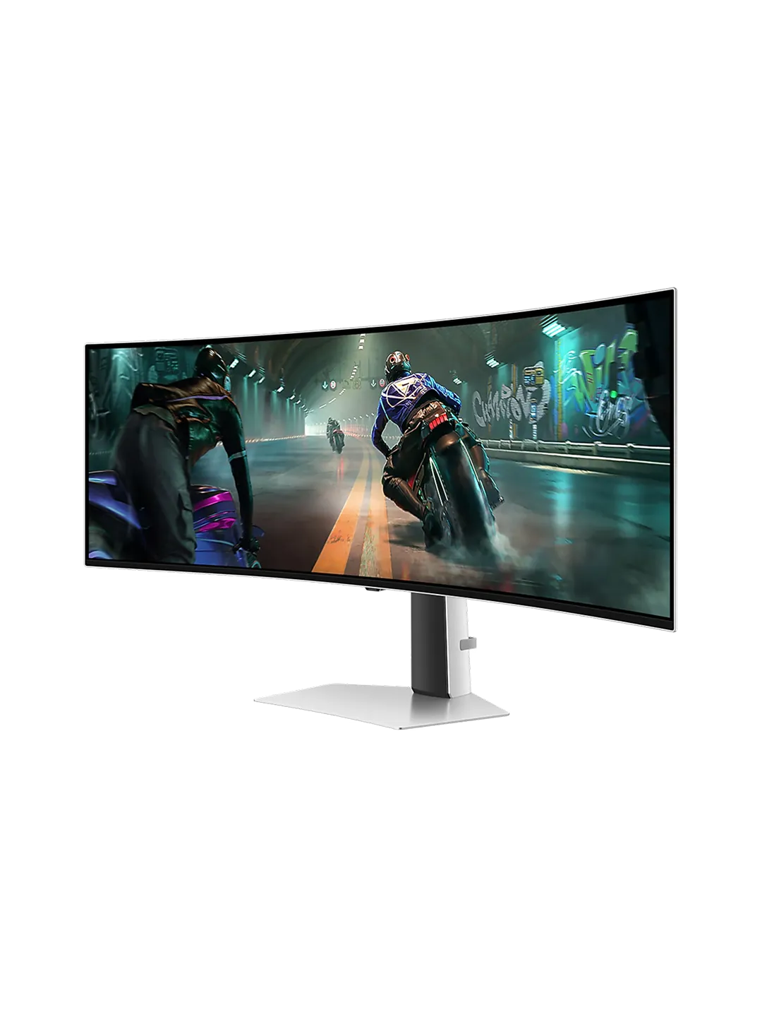 Samsung - 49 Odyssey LS49DG910SIXCI Curved Monitor, OLED, 5мс, 144Hz, DQHD (5120x1440), HDMI+DP+Type-C, Black — 4