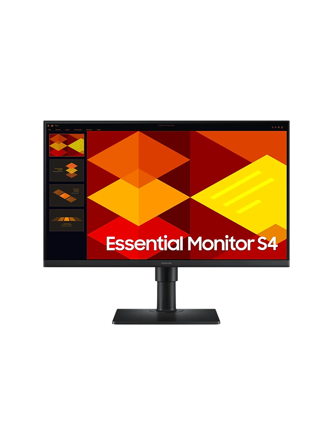 Samsung - 24 LS24D400GAIXCI S4 LED Monitor, IPS, 100Hz, 5mc, FHD (1920x1080), High adjustable, HDMI, DVI, Black