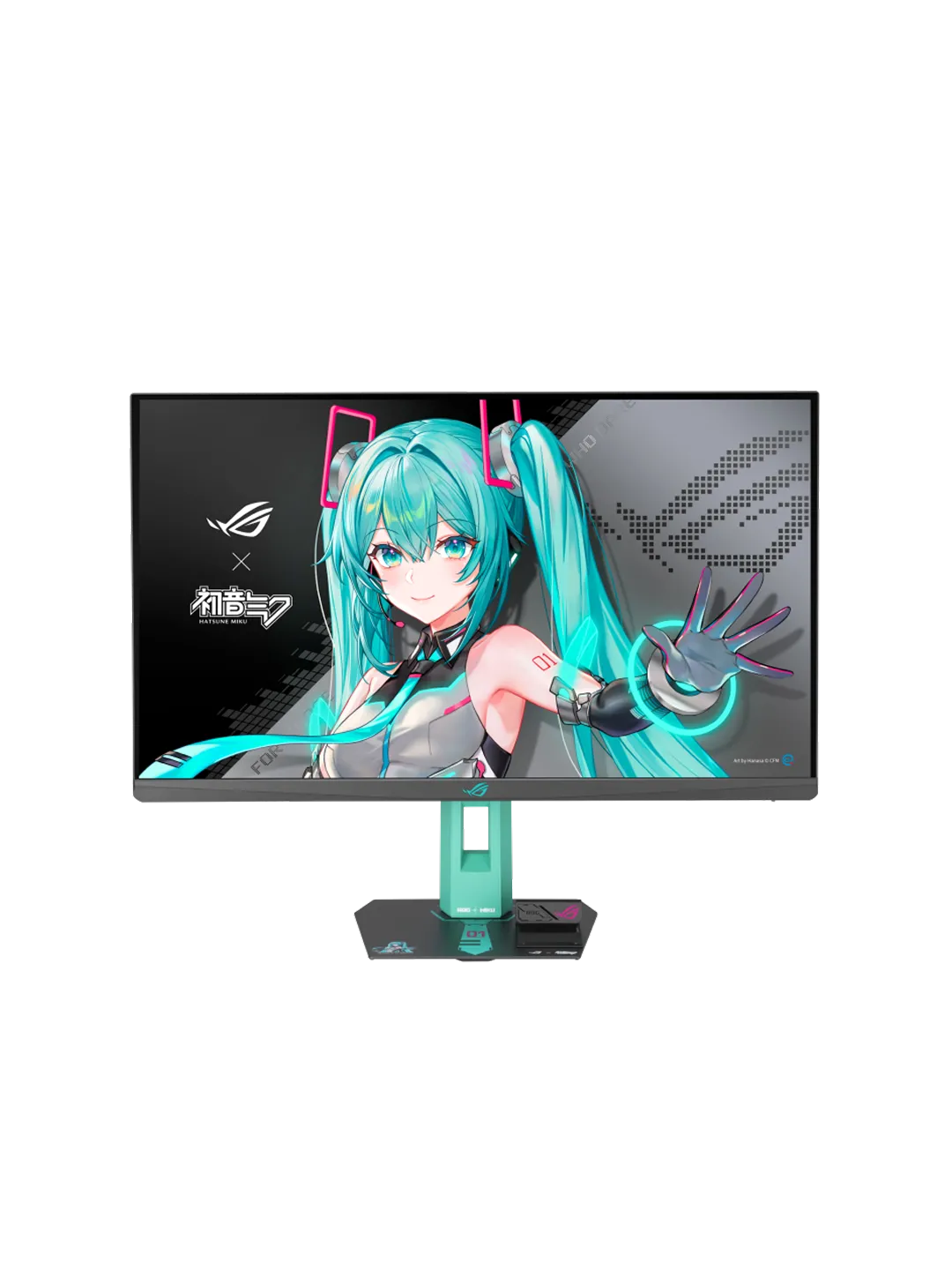 ASUS - 27 ROG Strix XG27ACMEG-G Hatsune Miku Edition Gaming Monitor, IPS, 260Hz, QHD(2560 x 1440)2K, 0,03ms, USB Type-C, HDR400, Black