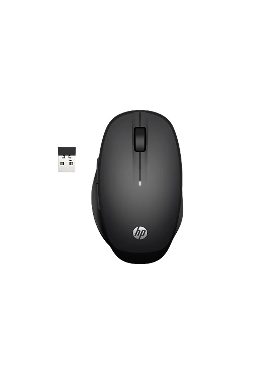 HP Dual Mode Mouse 300 - simsiz va simli, 1600 DPI, qulay dizayn