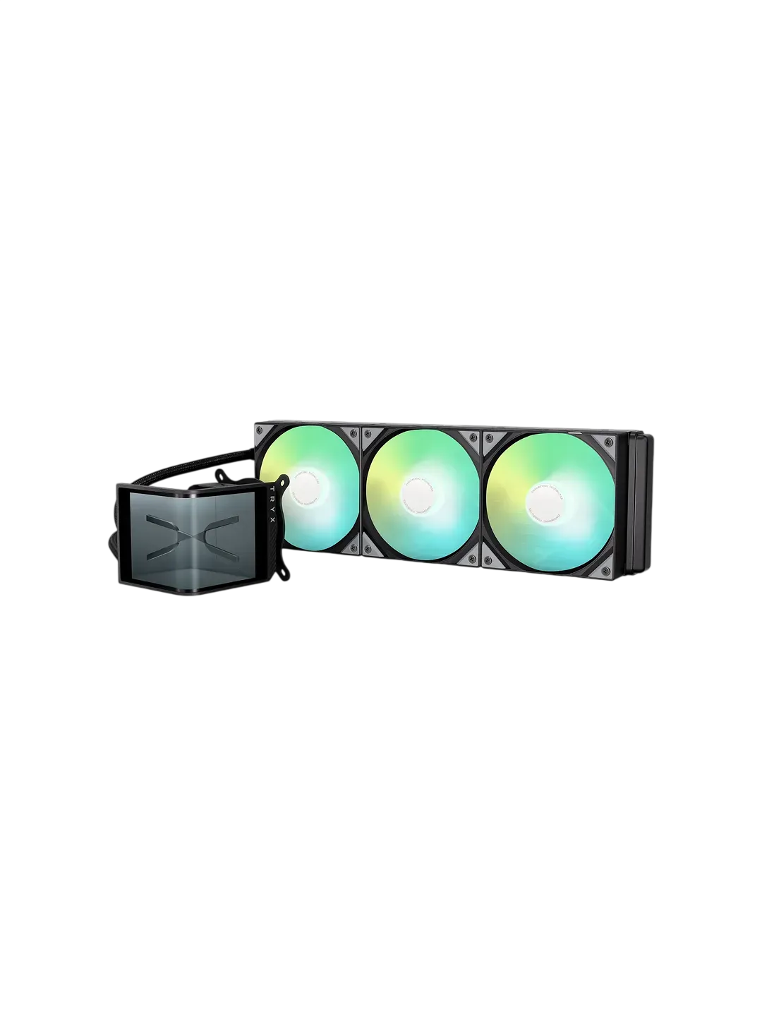 Водяной кулер TRYX PANORAMA 360mm AIO Liquid Cooler ARGB Black — 4