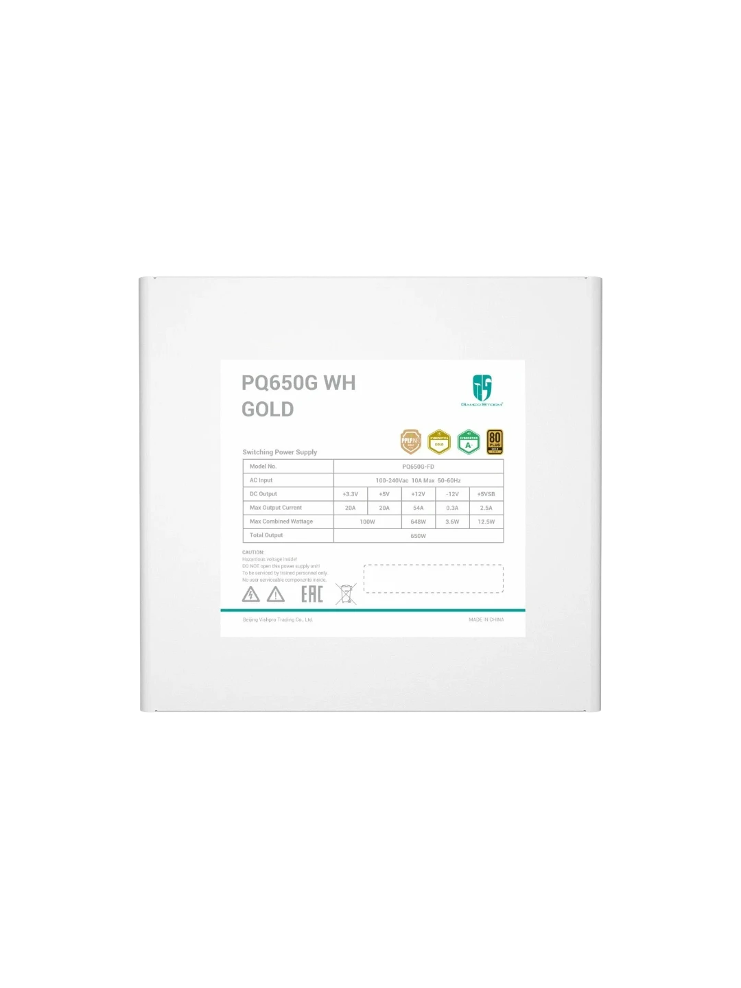 Блок питание Deepcool Gamerstorm PQ650G White — 4