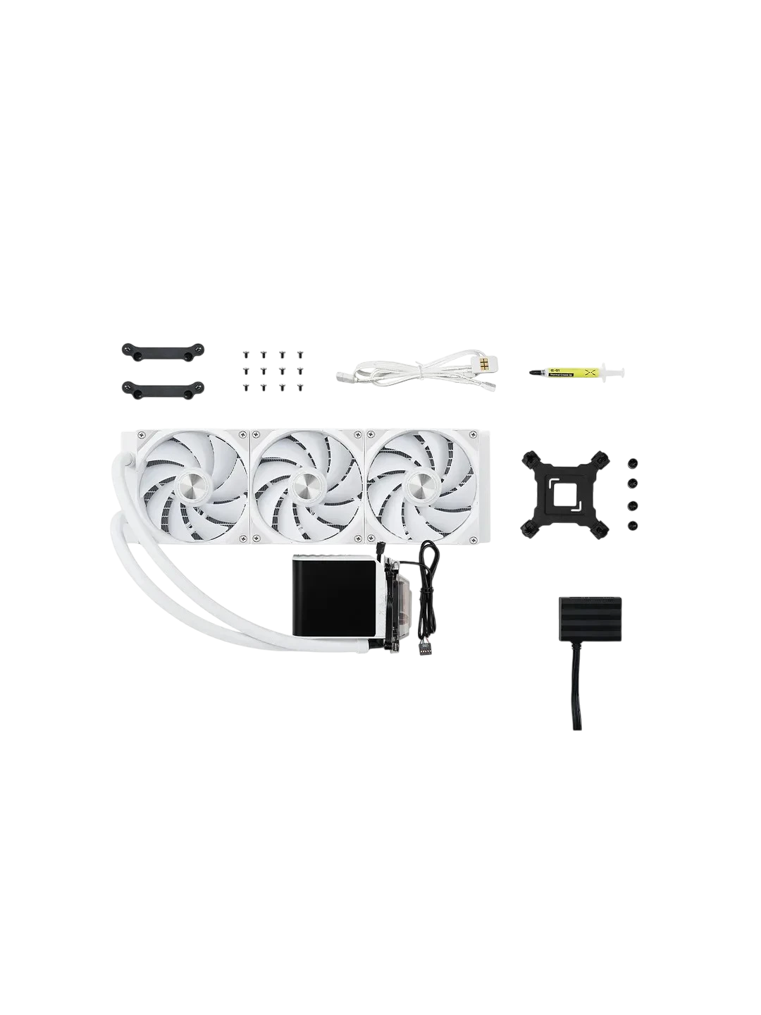 Водяной кулер TRYX PANORAMA 360mm AIO Liquid Cooler ARGB White — 4
