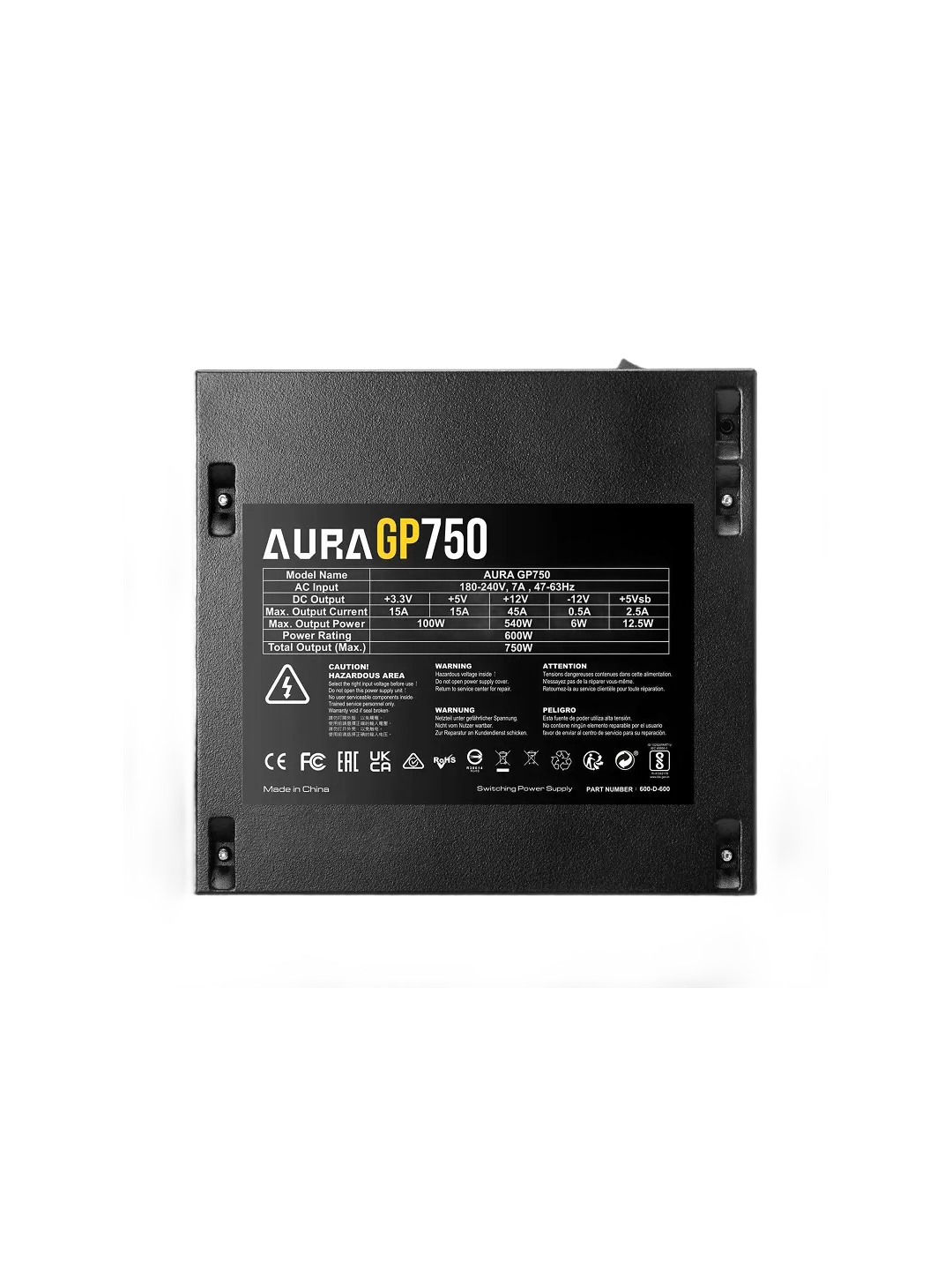 Блок питание Gamdias AURA GP750 — 3