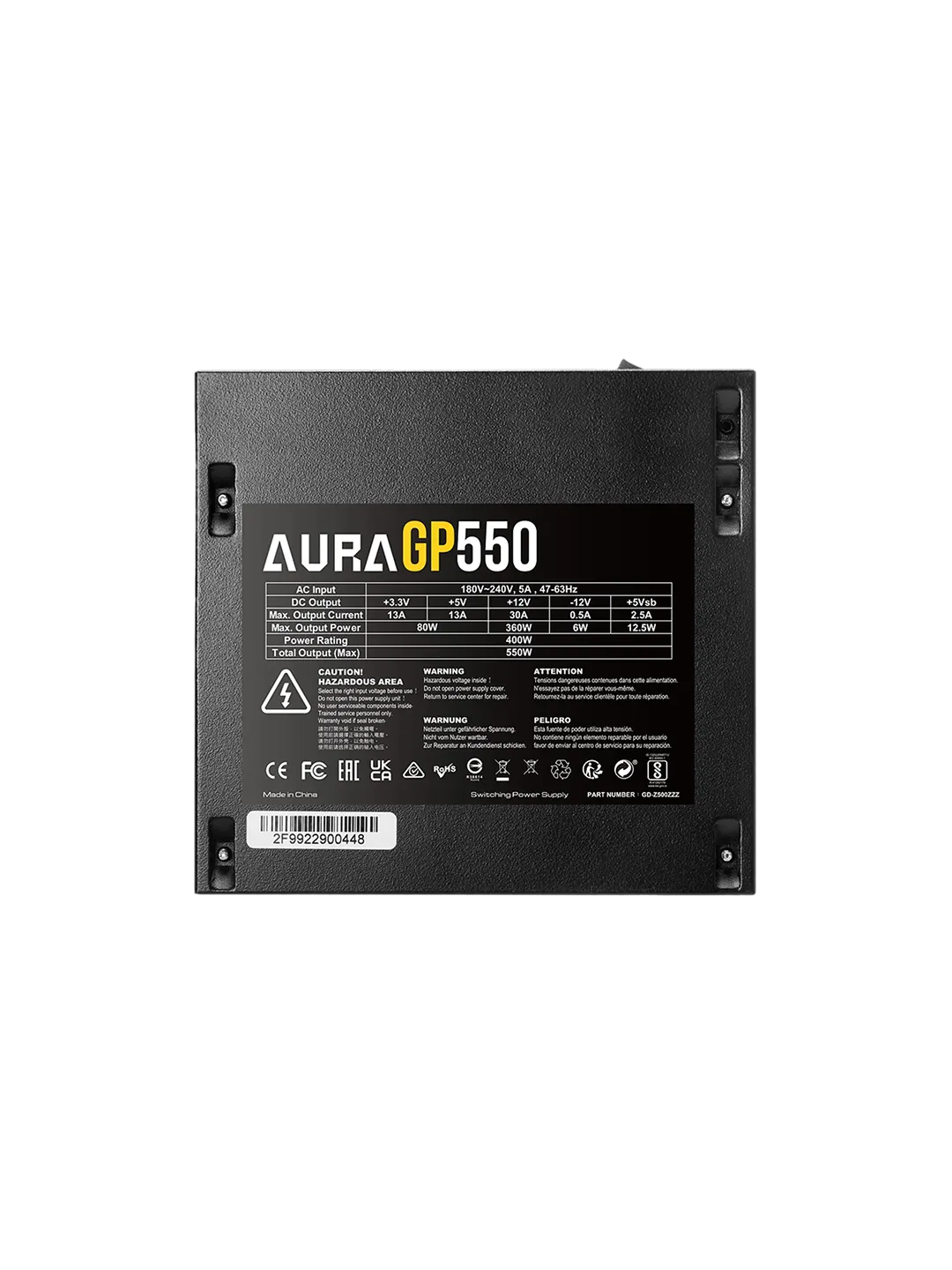 Блок питание Gamdias AURA GP550 — 3