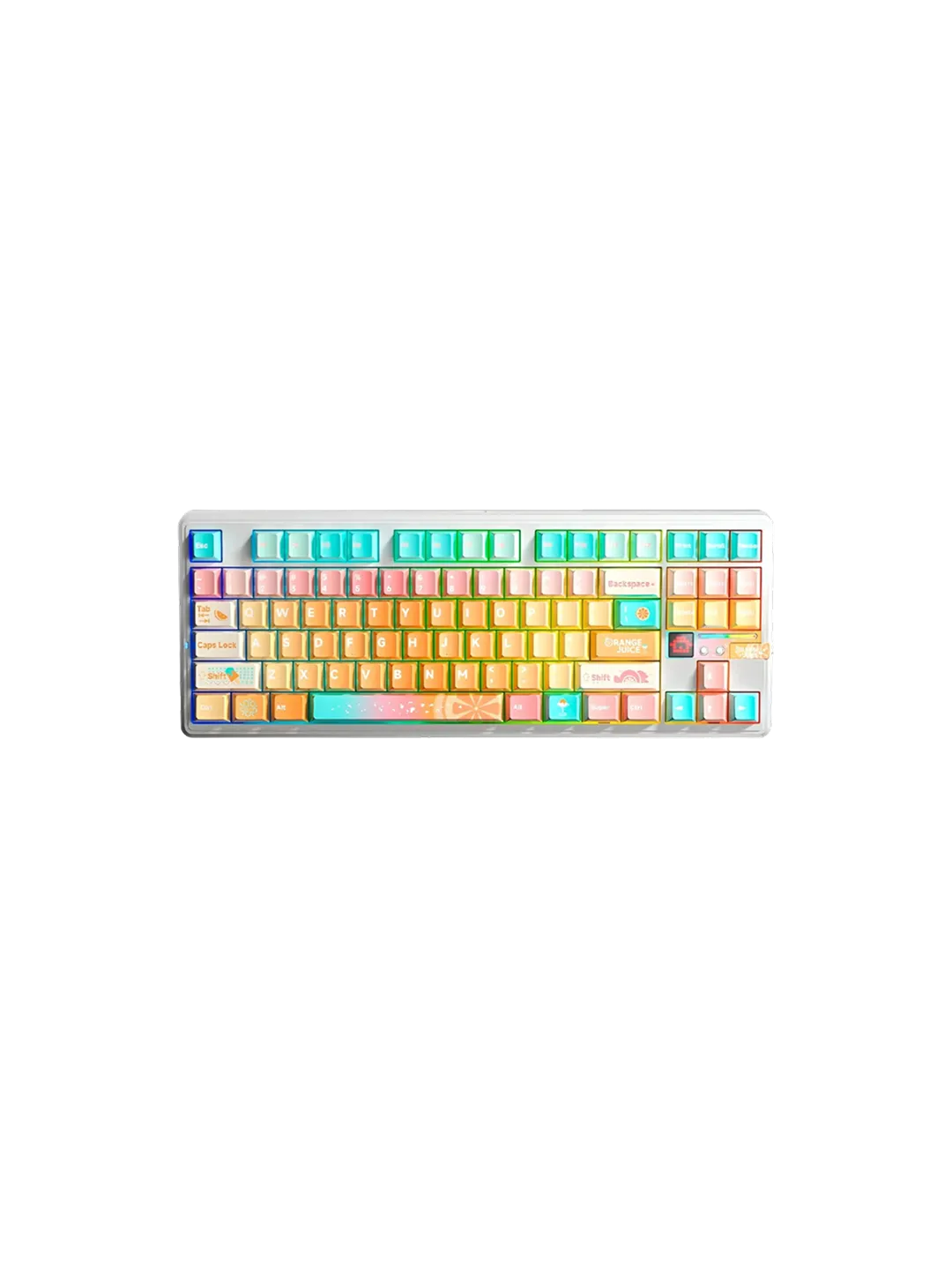 AULA F87 Pro V2 Yellow Mechanical Wireless Keyboard
