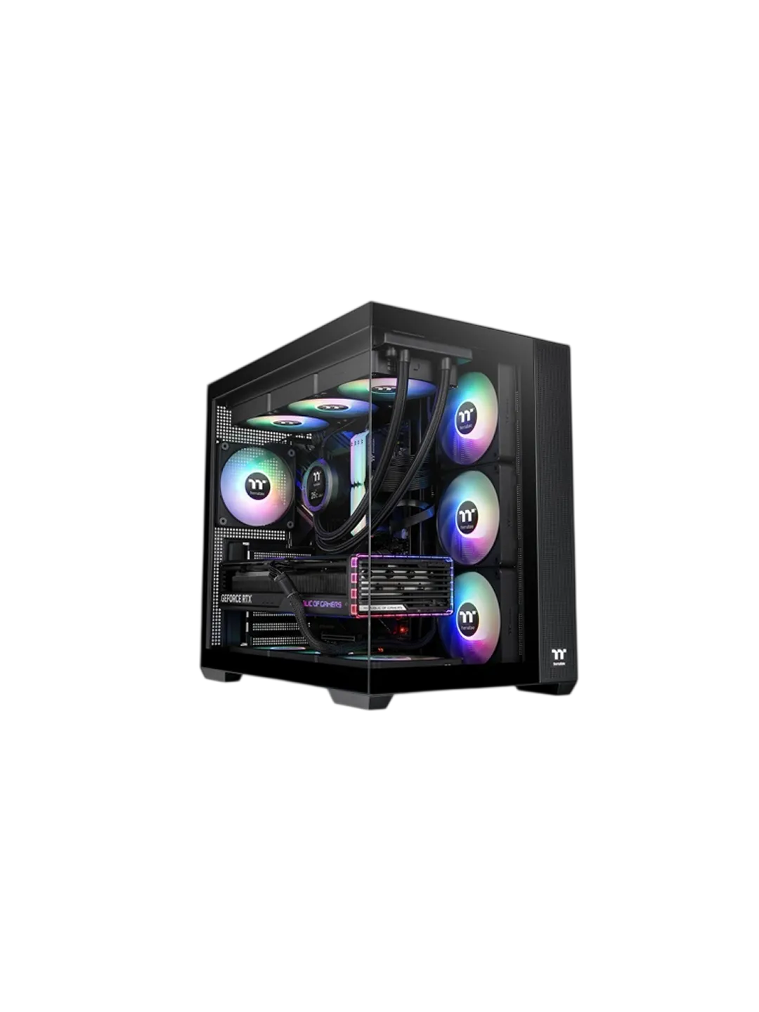 Корпус компьютера Thermaltake View 380 TG ARGB Hydrangea Blue