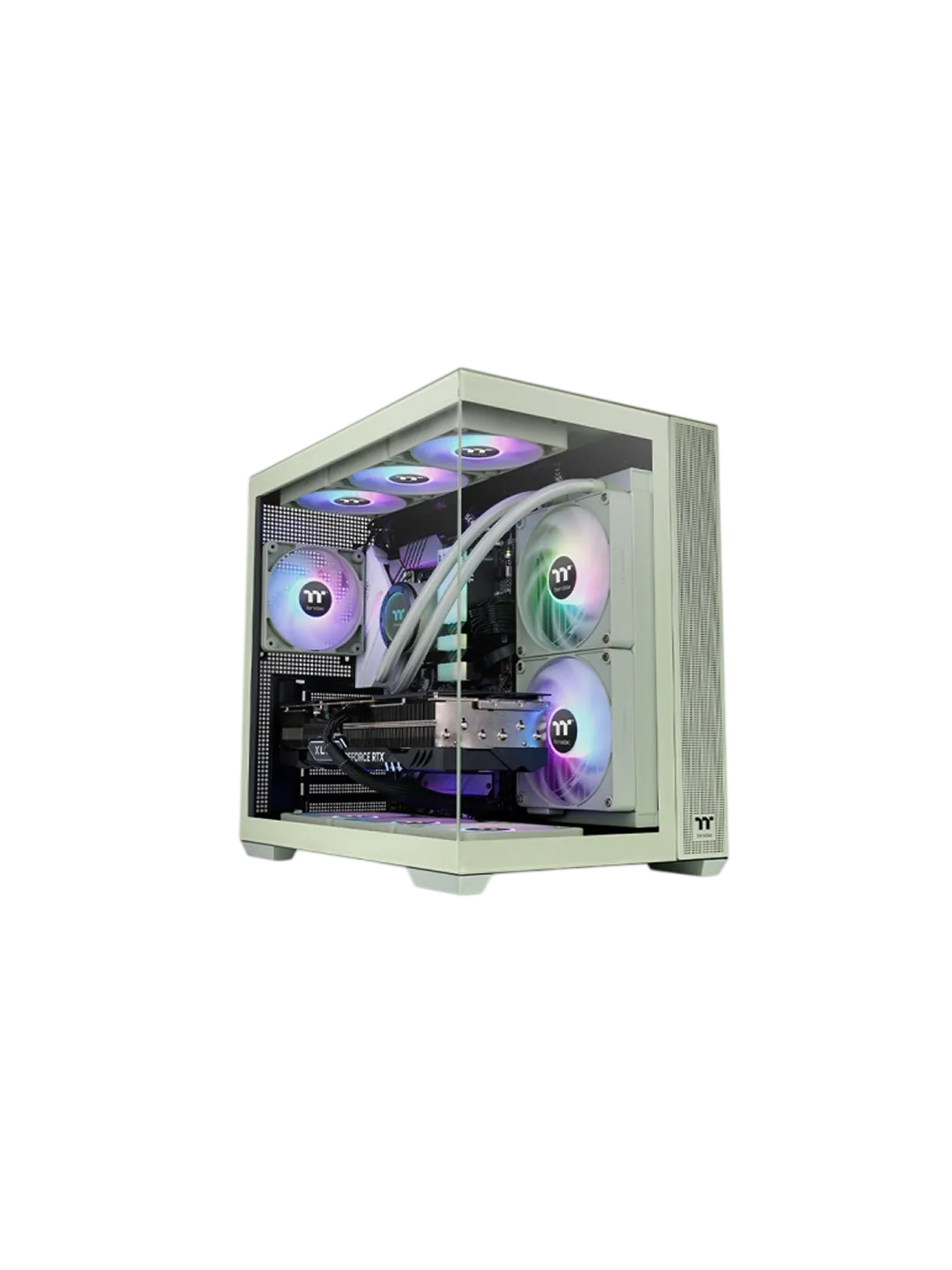 Thermaltake View 380 TG ARGB Matcha Green kompyuter korpusi