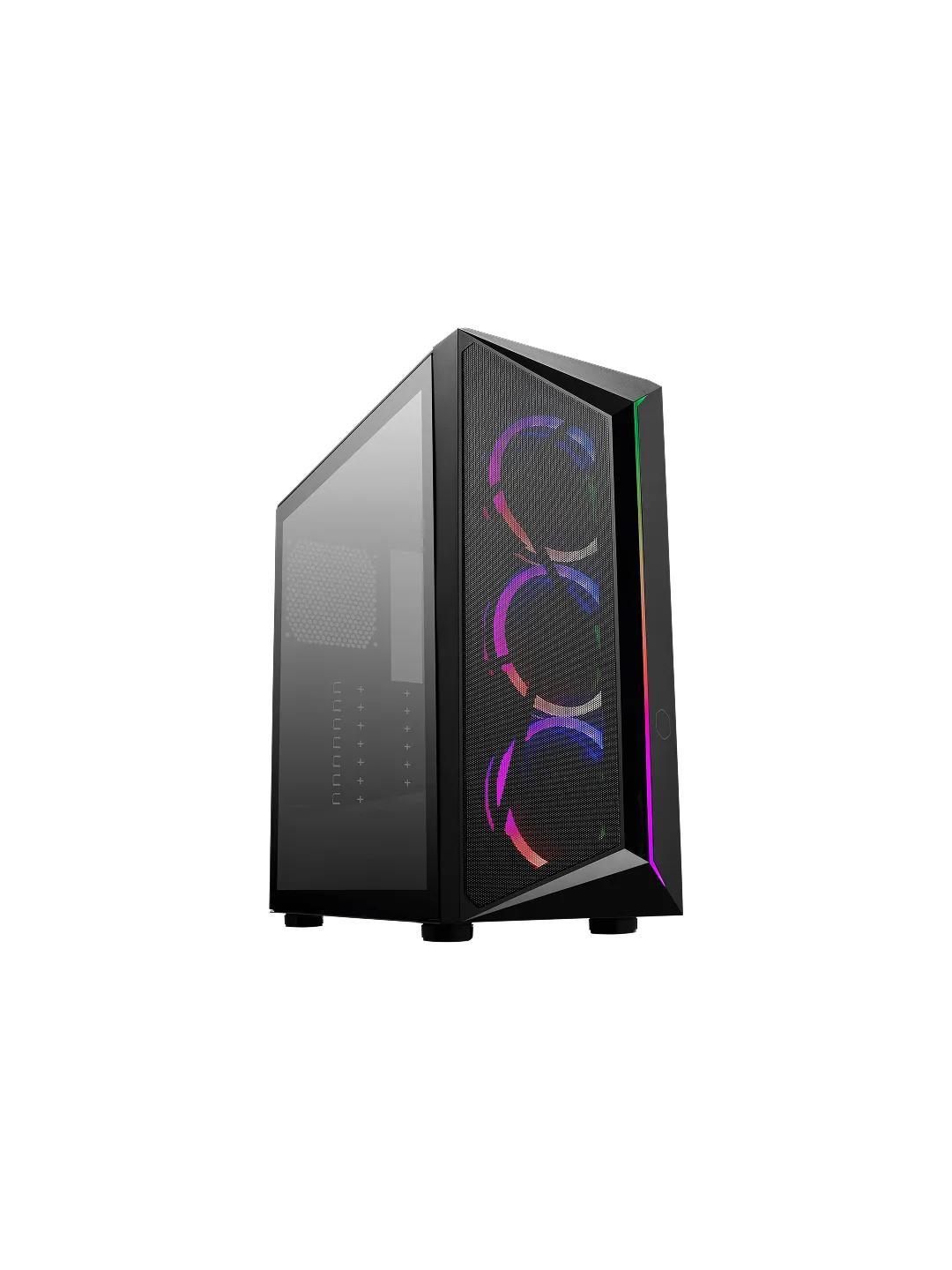 Cooler Master CMP 510 ATX Case, Tempered Glass, RGB, Black