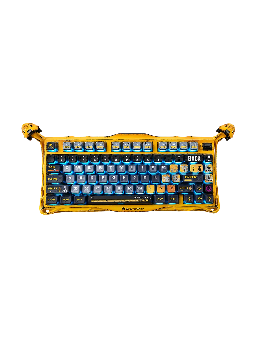 GravaStar Mercury K1 Pro 75% SE - Battle-Worn Yellow клавиатура — 4