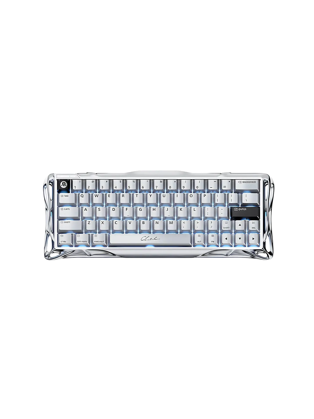 GravaStar Mercury V60 Pro - Silver Frost Keyboard (RGB Lighting, Mechanical Switches) — 4