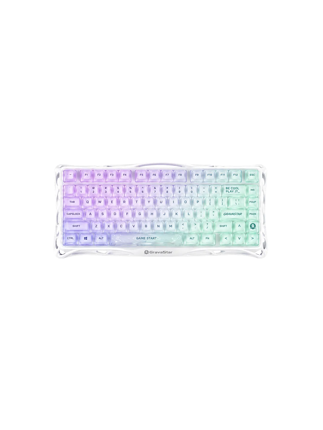 GravaStar Mercury K1 Lite - Crystal Aurora Keyboard