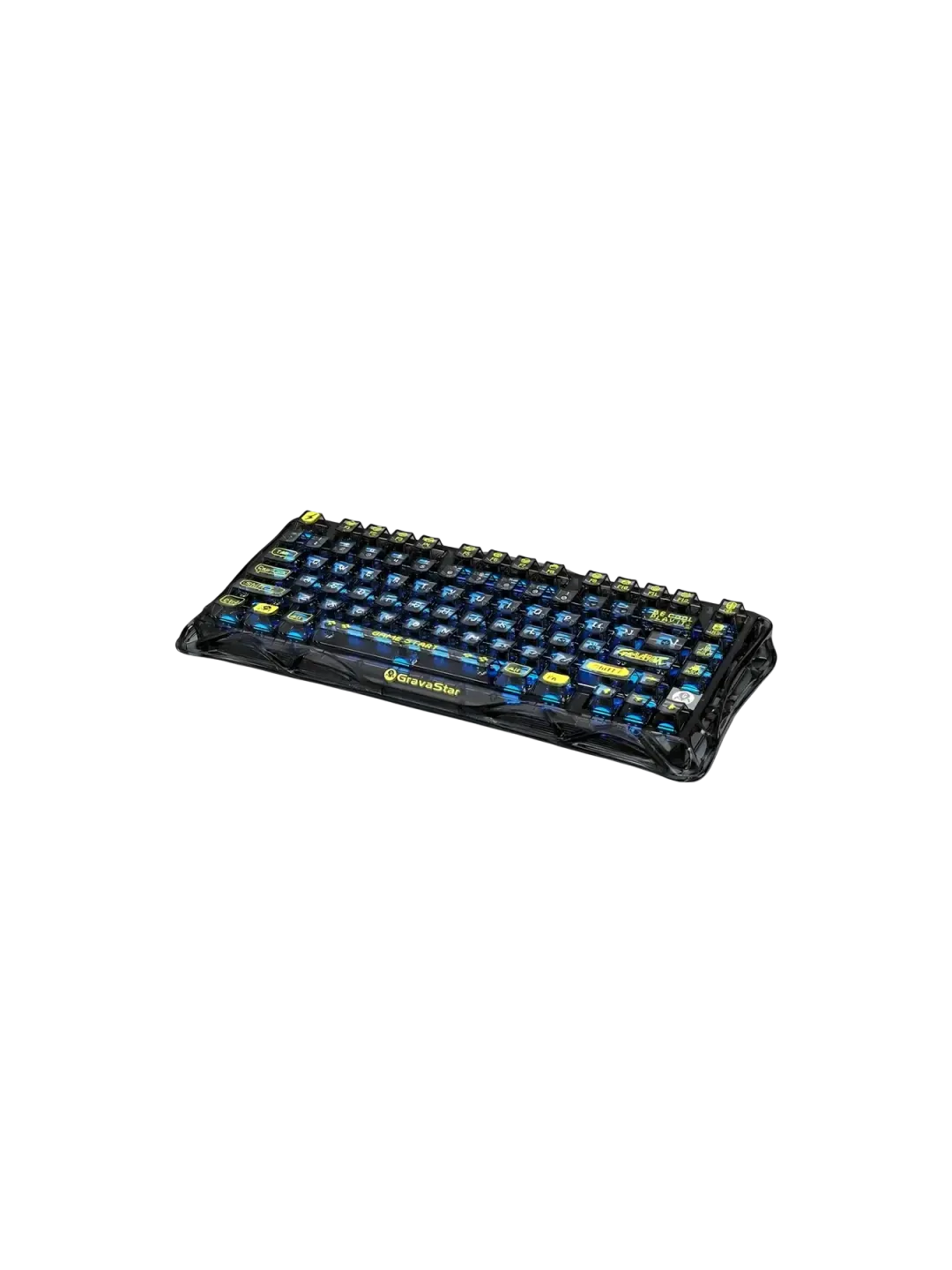 GravaStar Mercury K1 Lite - Прозрачная Черная Клавиатура — 3