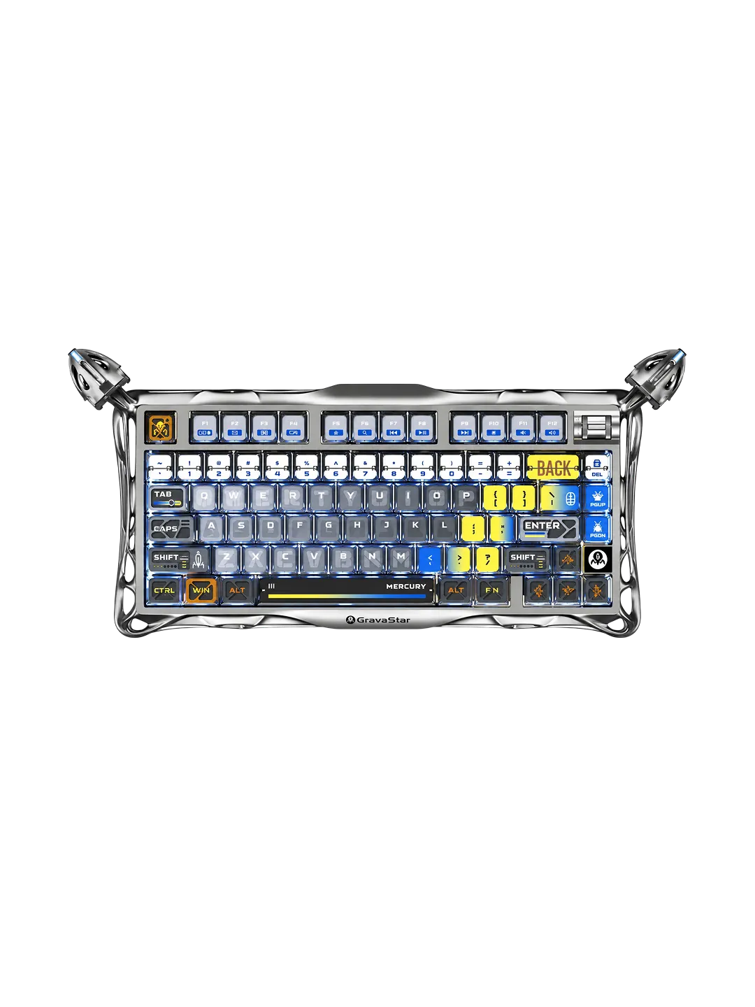 GravaStar Mercury K1 Pro - Interstellar Silver klaviatura