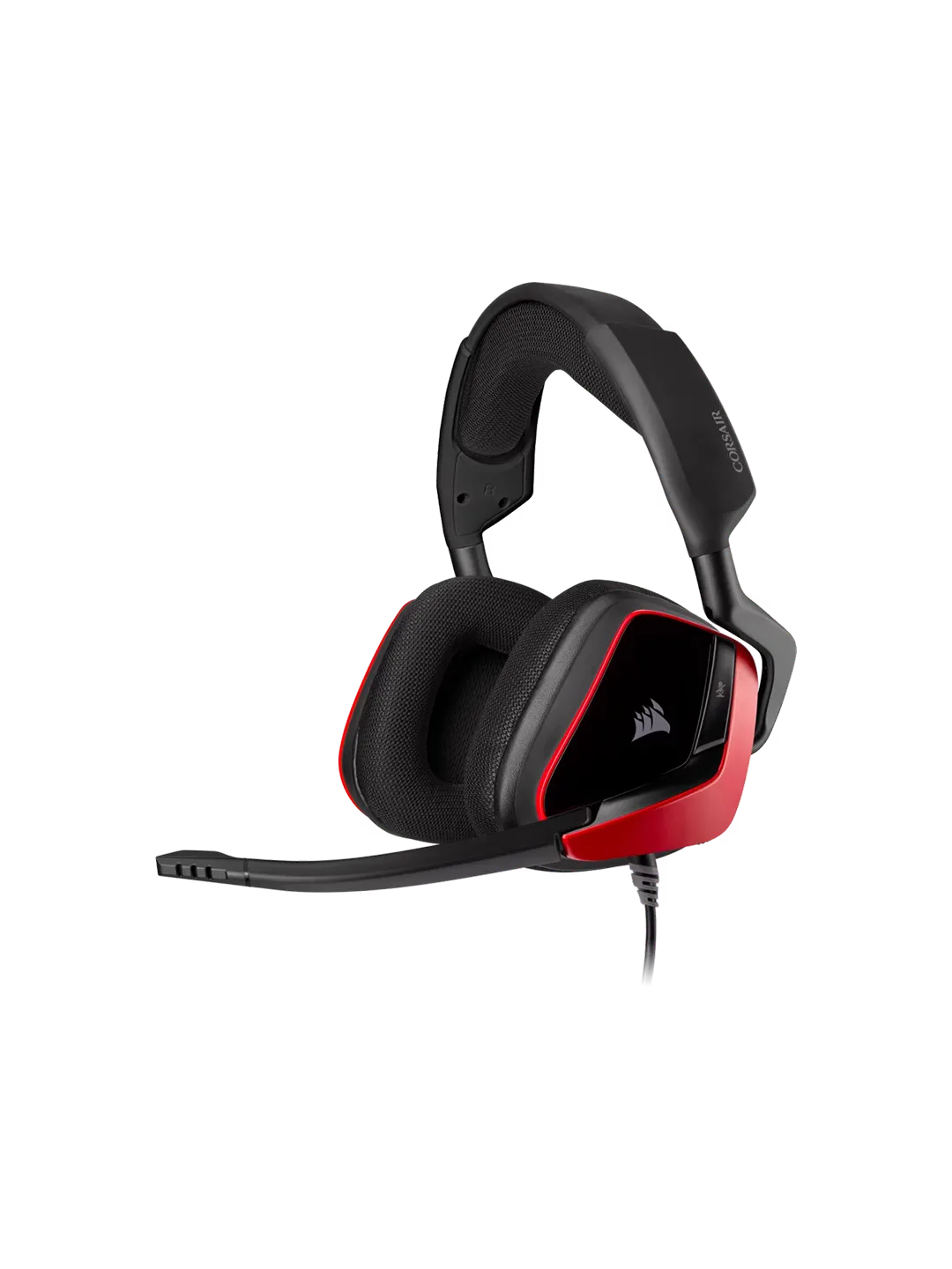 Corsair VOID ELITE SURROUND O'yin Qulfi, Qora/Qizil